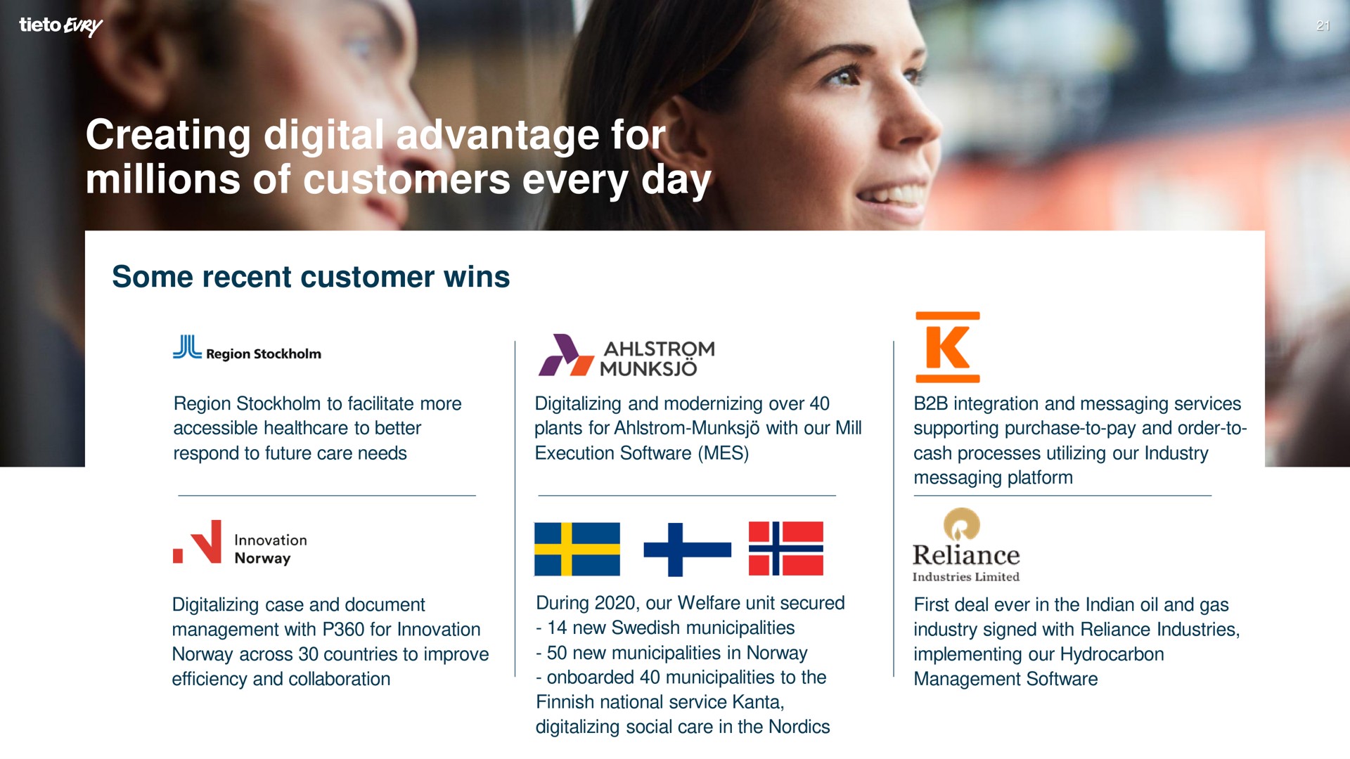 creating digital advantage for millions of customers every day dig a a | Tietoevry