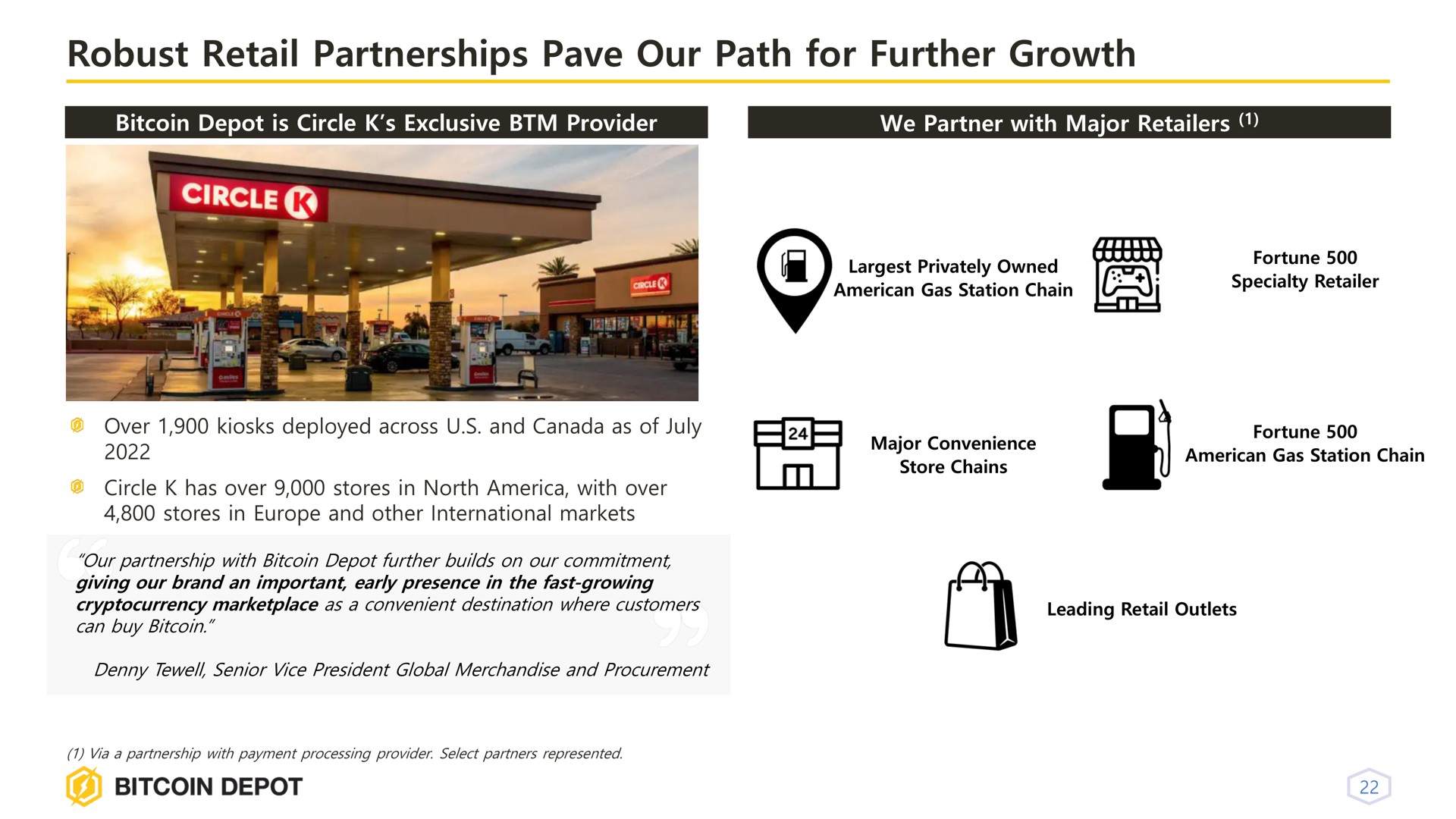 robust retail partnerships pave our path for further growth circle | Bitcoin Depot