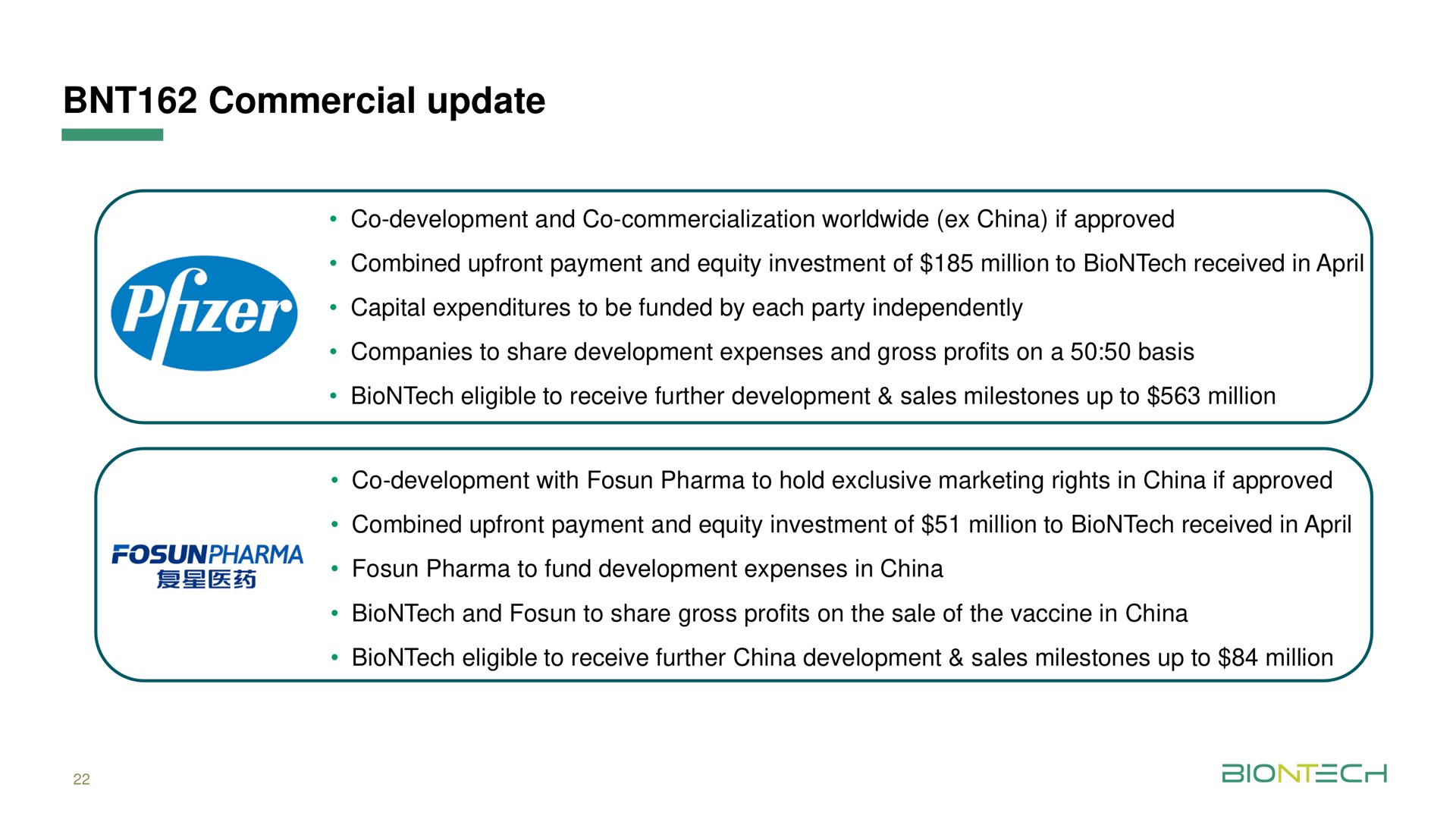 commercial update | BioNTech