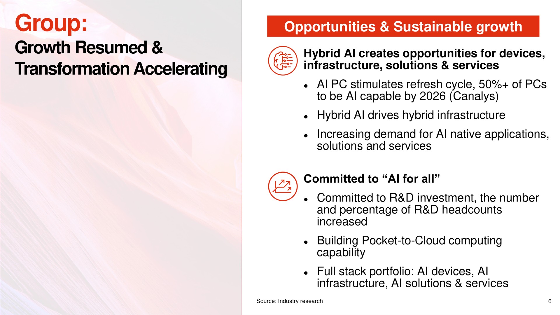 group growth resumed transformation accelerating opportunities sustainable growth hybrid creates for devices committed to for all | Lenovo