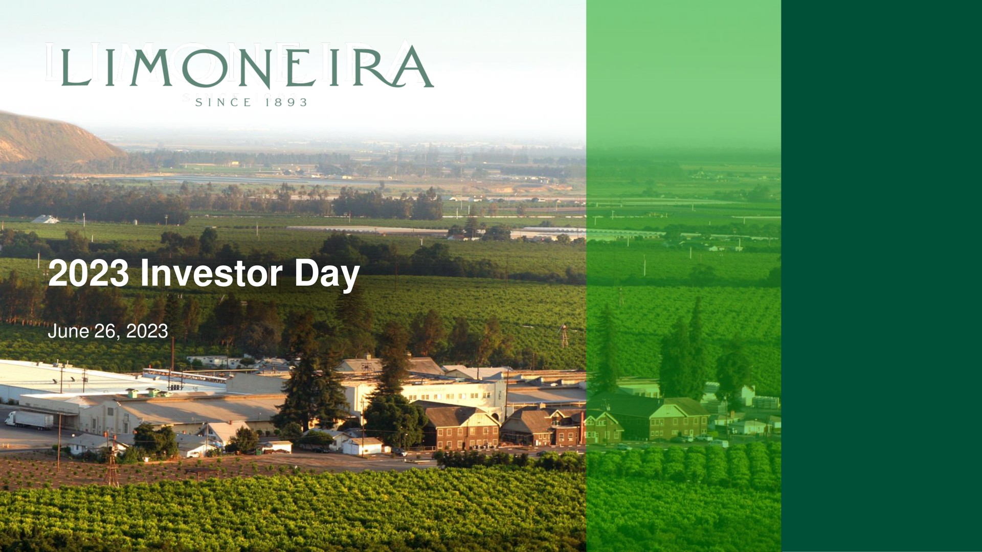 investor day me be | Limoneira