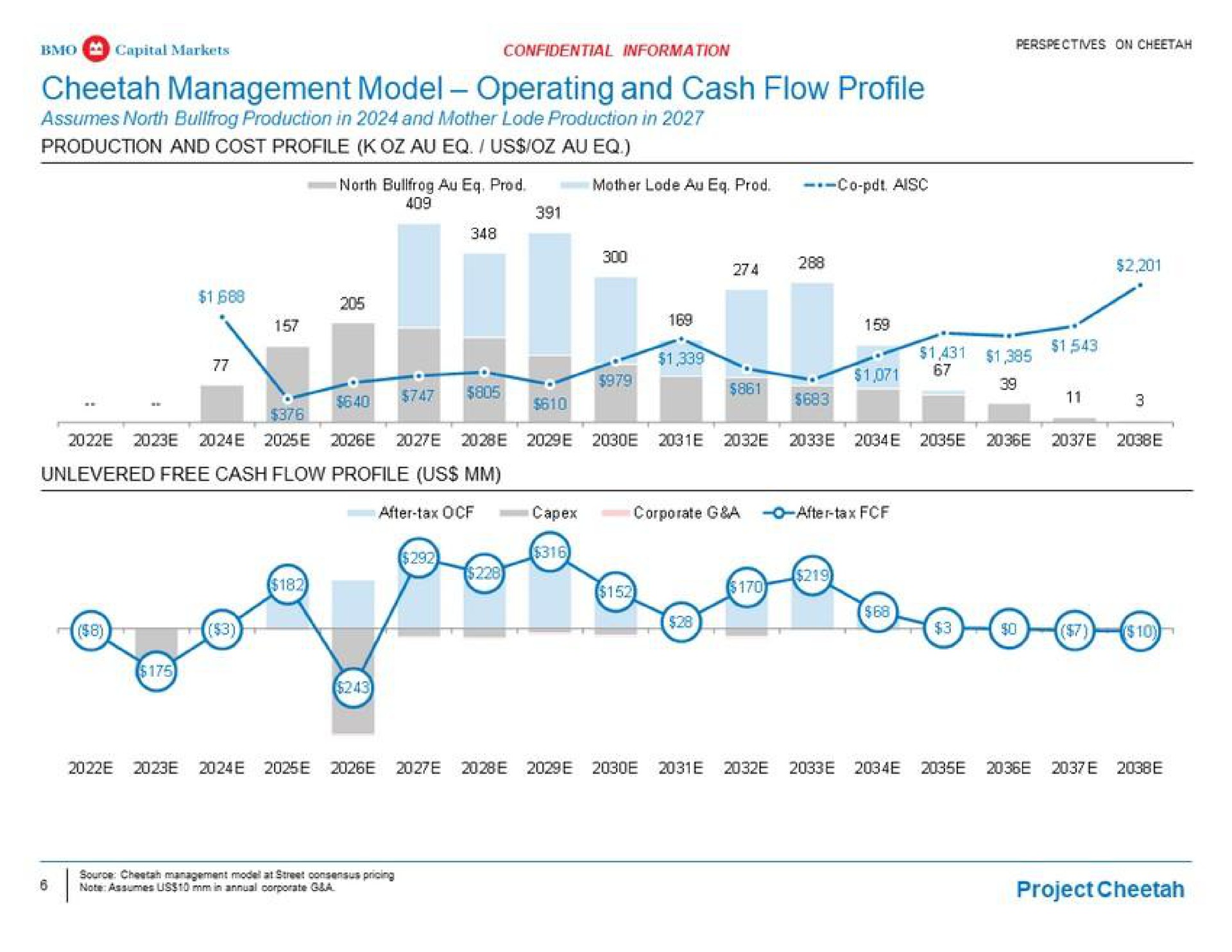 cheetah management model operating and cash flow profile a a i gags i | BMO Capital Markets