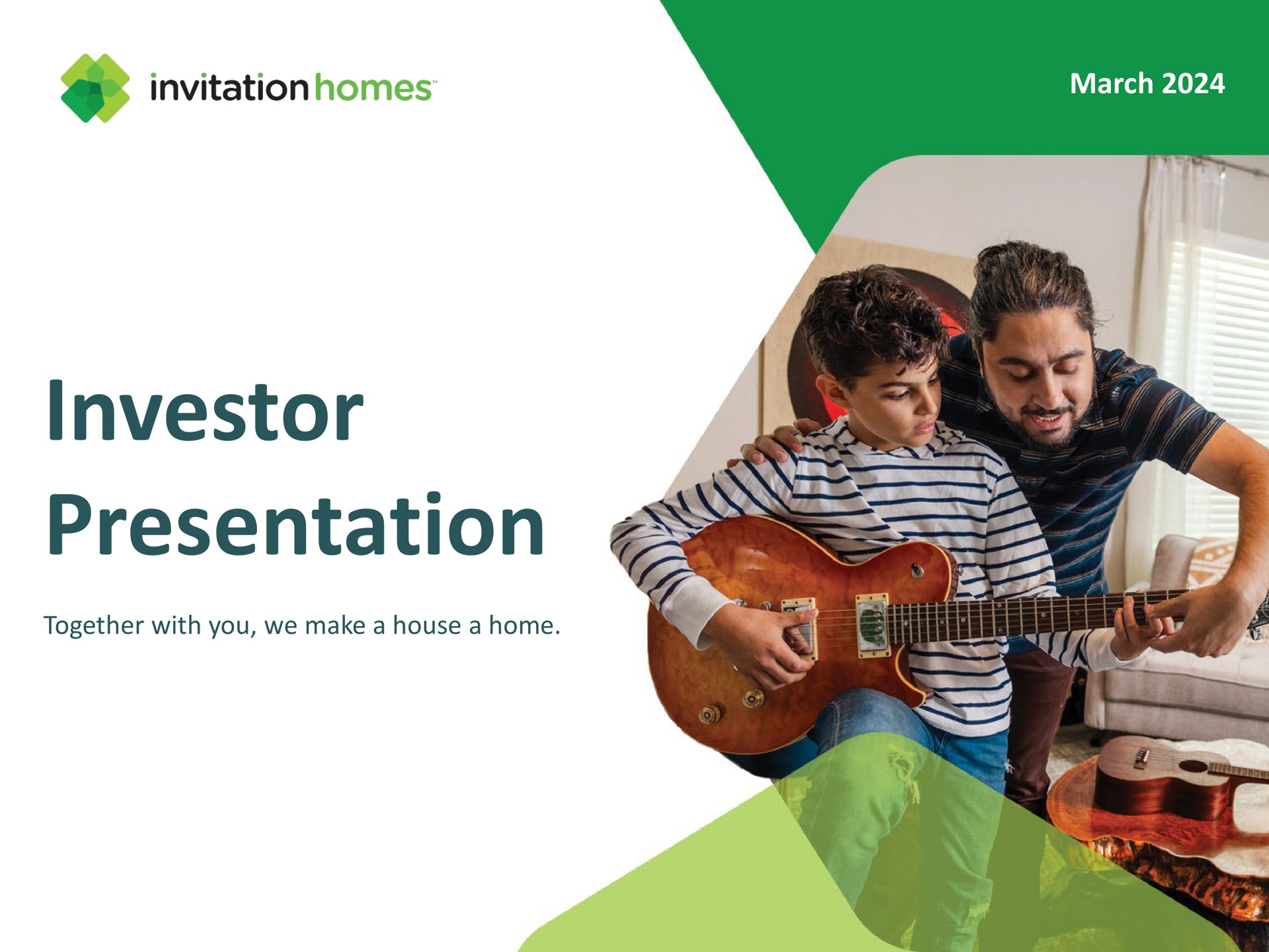 march investor presentation together with you we make a house a home | Invitation Homes