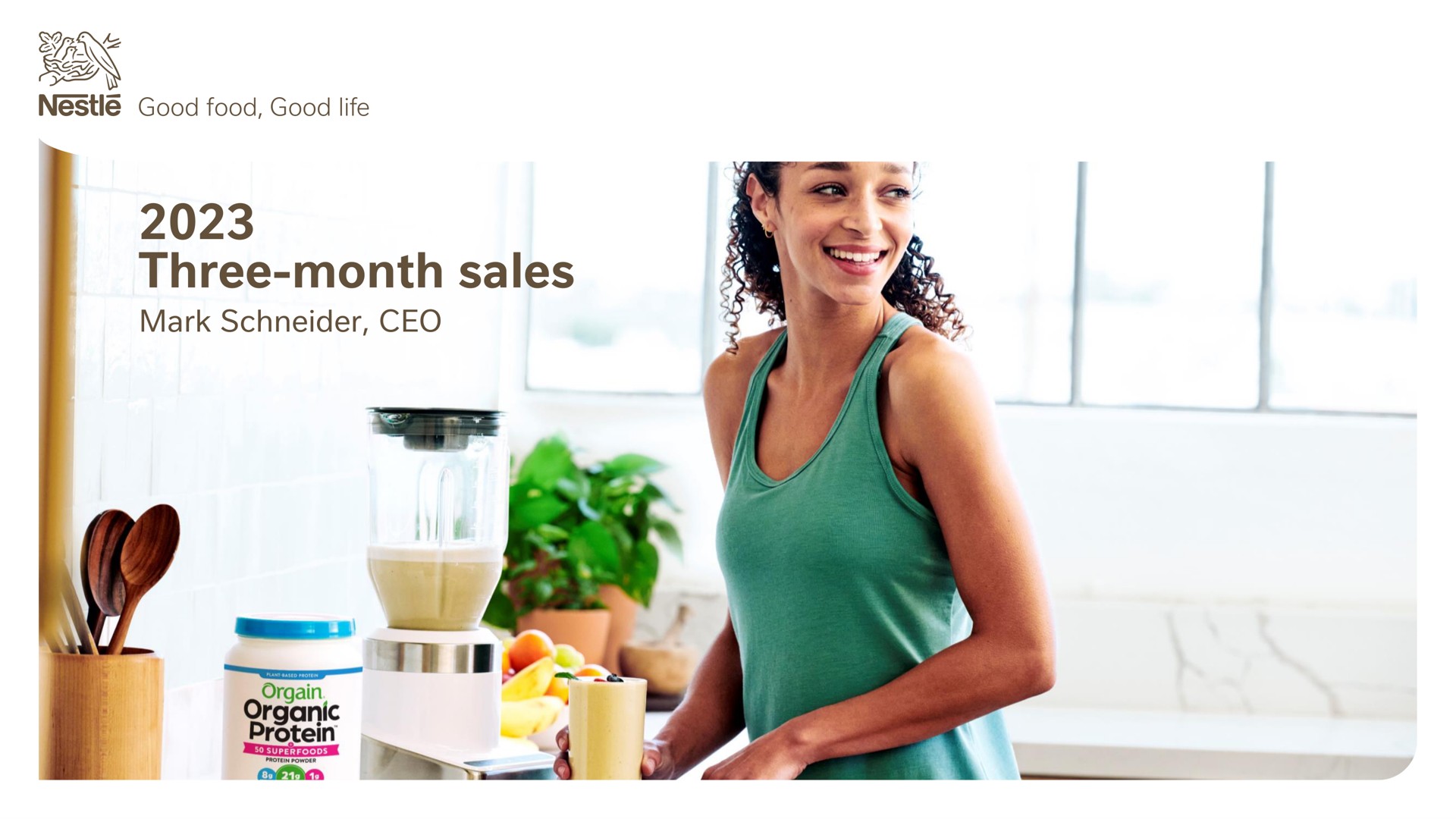 three month sales | Nestle