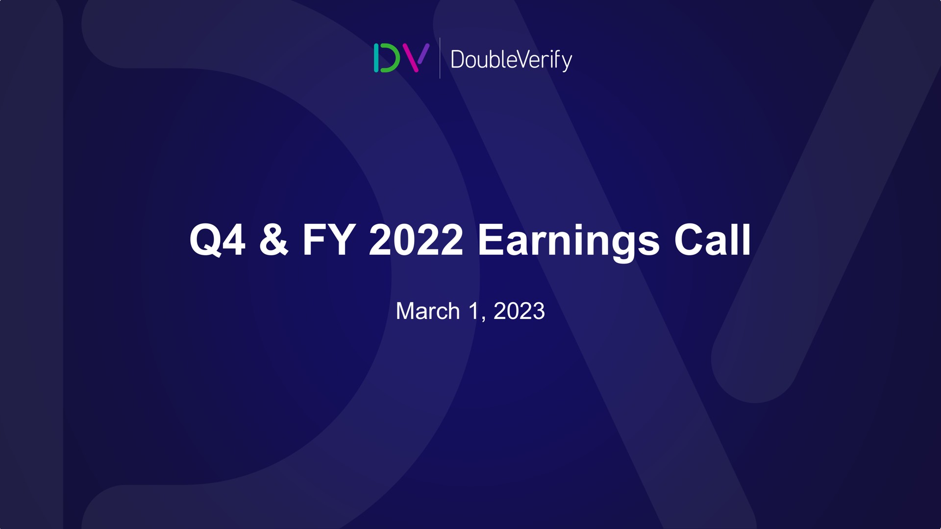 earnings call | DoubleVerify