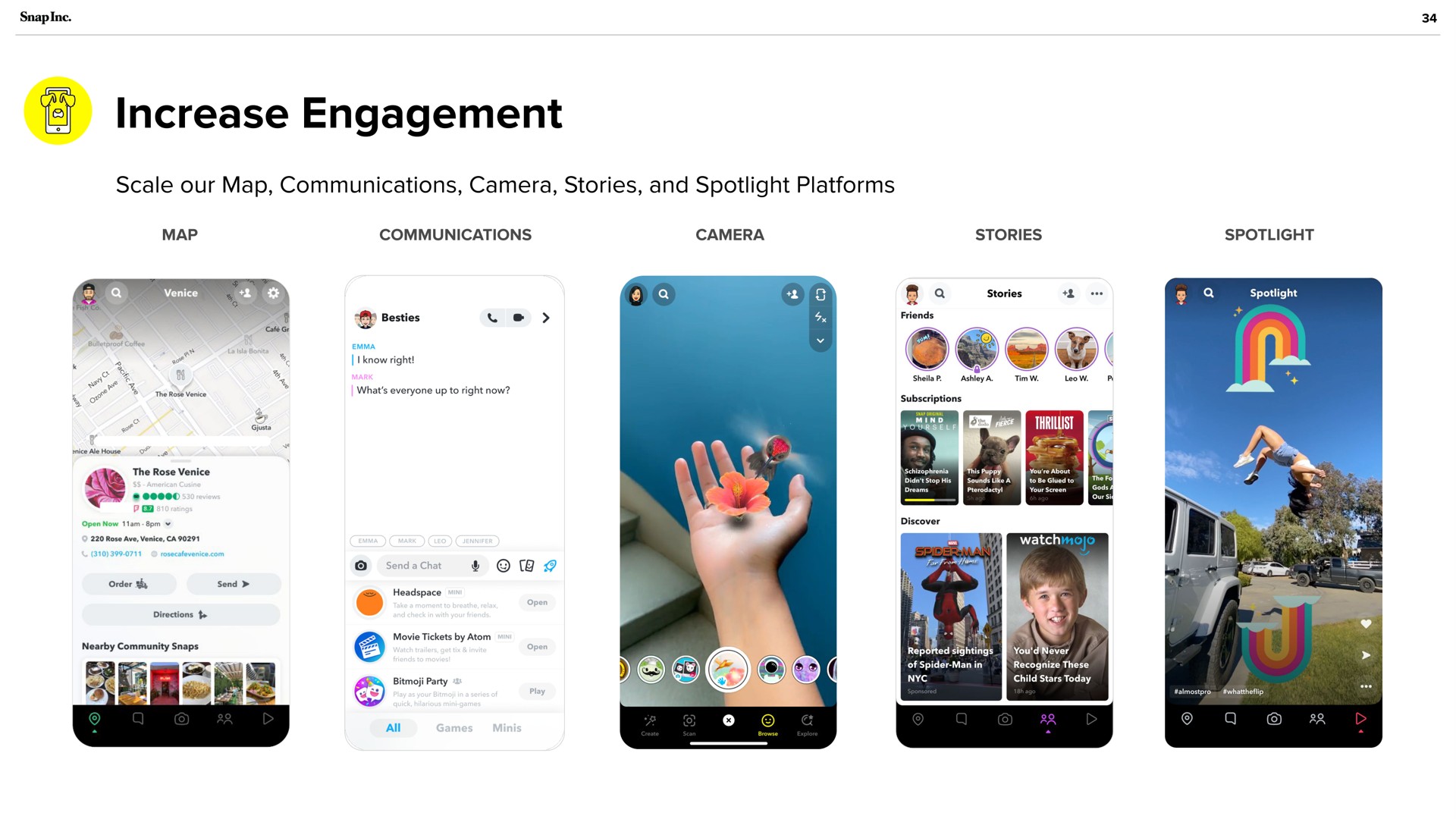 increase engagement | Snap Inc