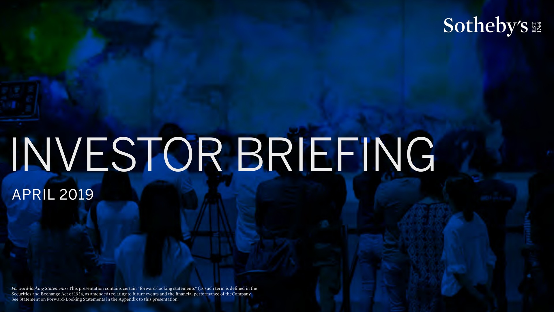 investor briefing | Sotheby's