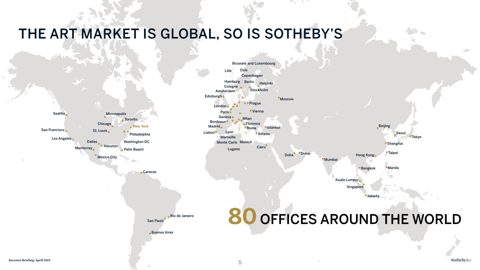 the art market is global so is offices around the world | Sotheby's