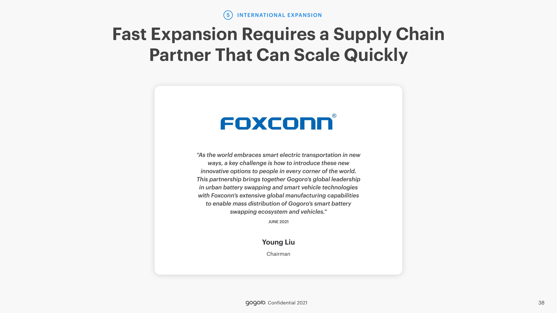 fast expansion requires a supply chain partner that can scale quickly | Gogoro
