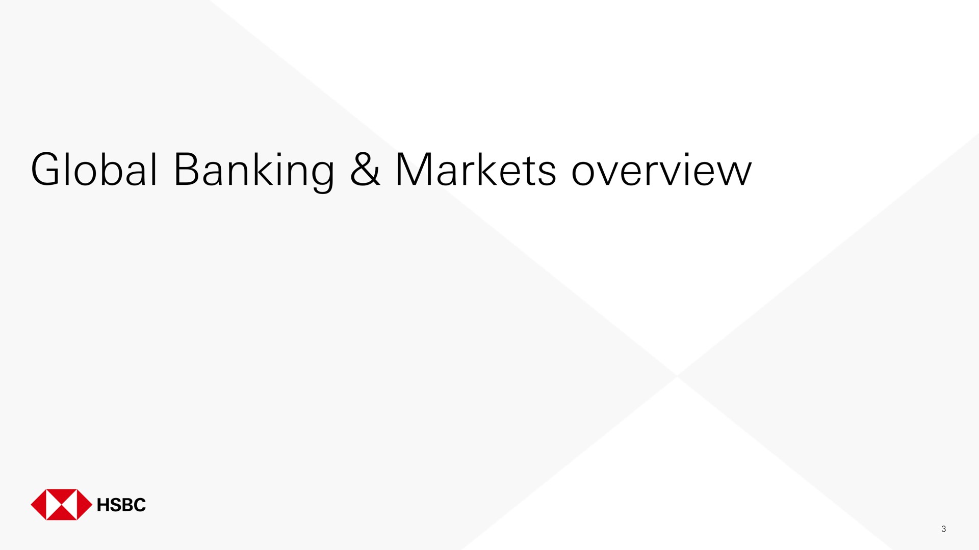 global banking markets overview | HSBC