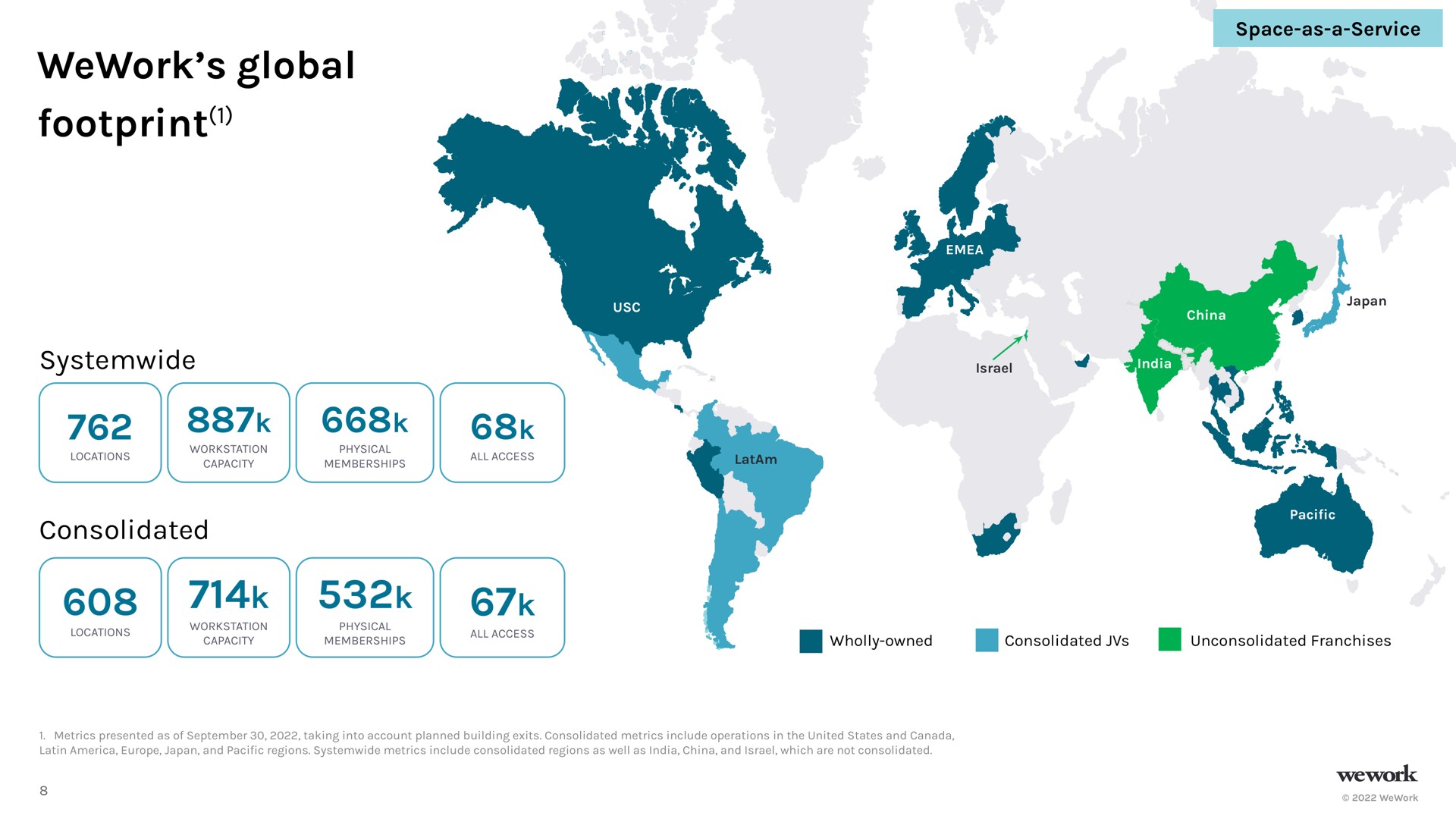 global footprint consolidated | WeWork