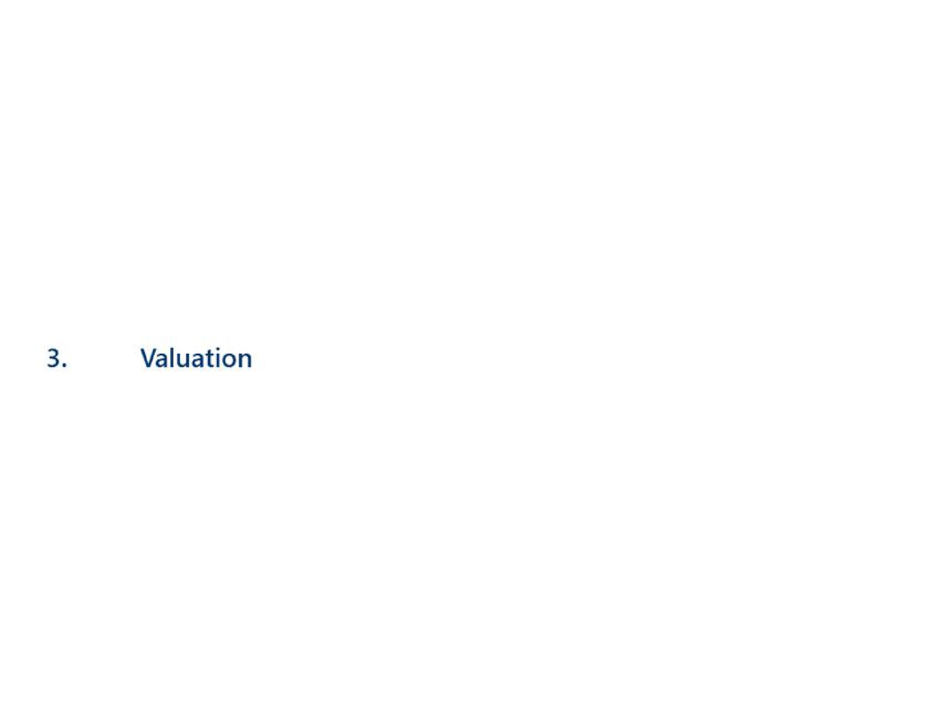 valuation | Fort Capital