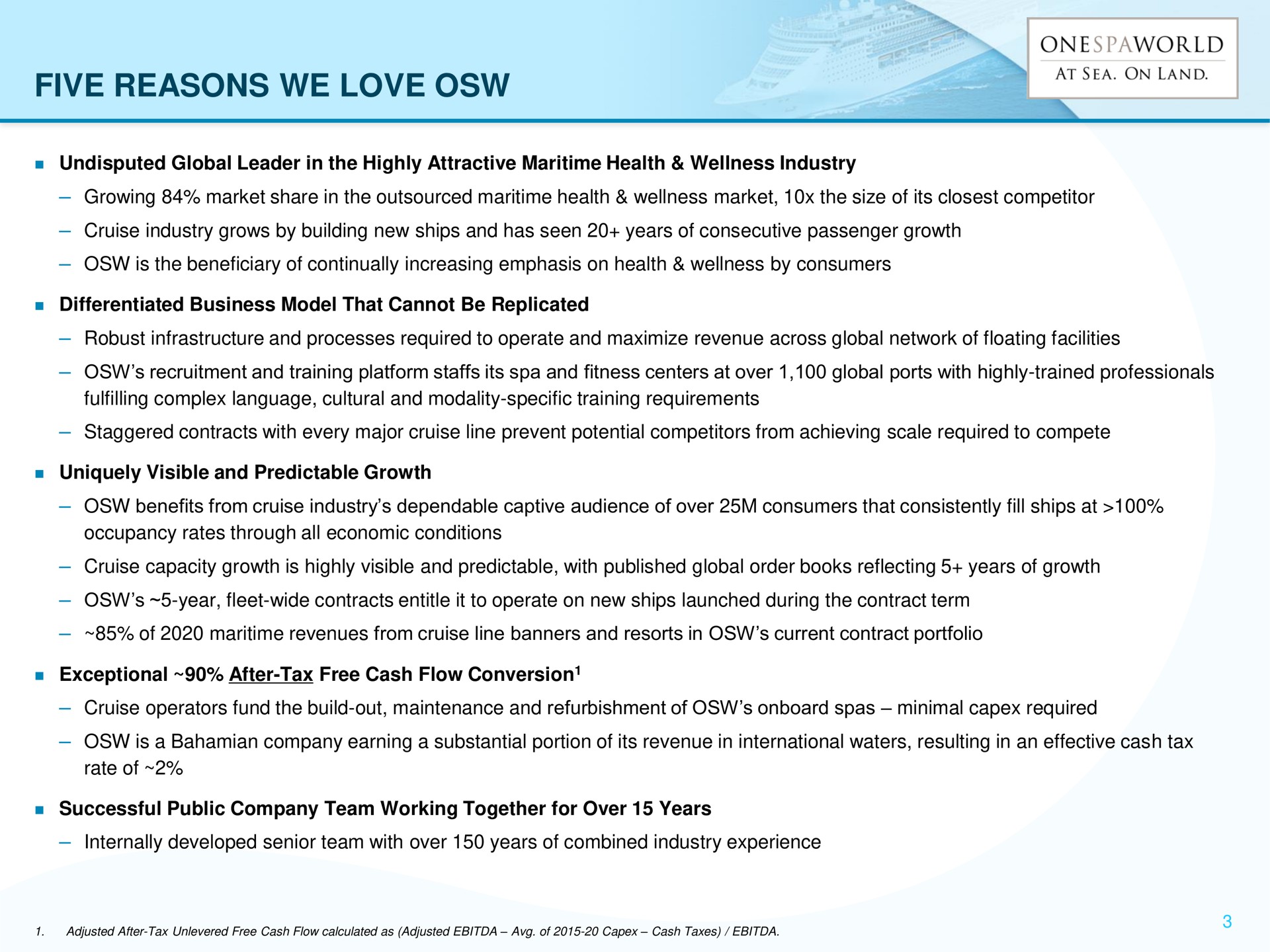 five reasons we love | OnesSpaWorld