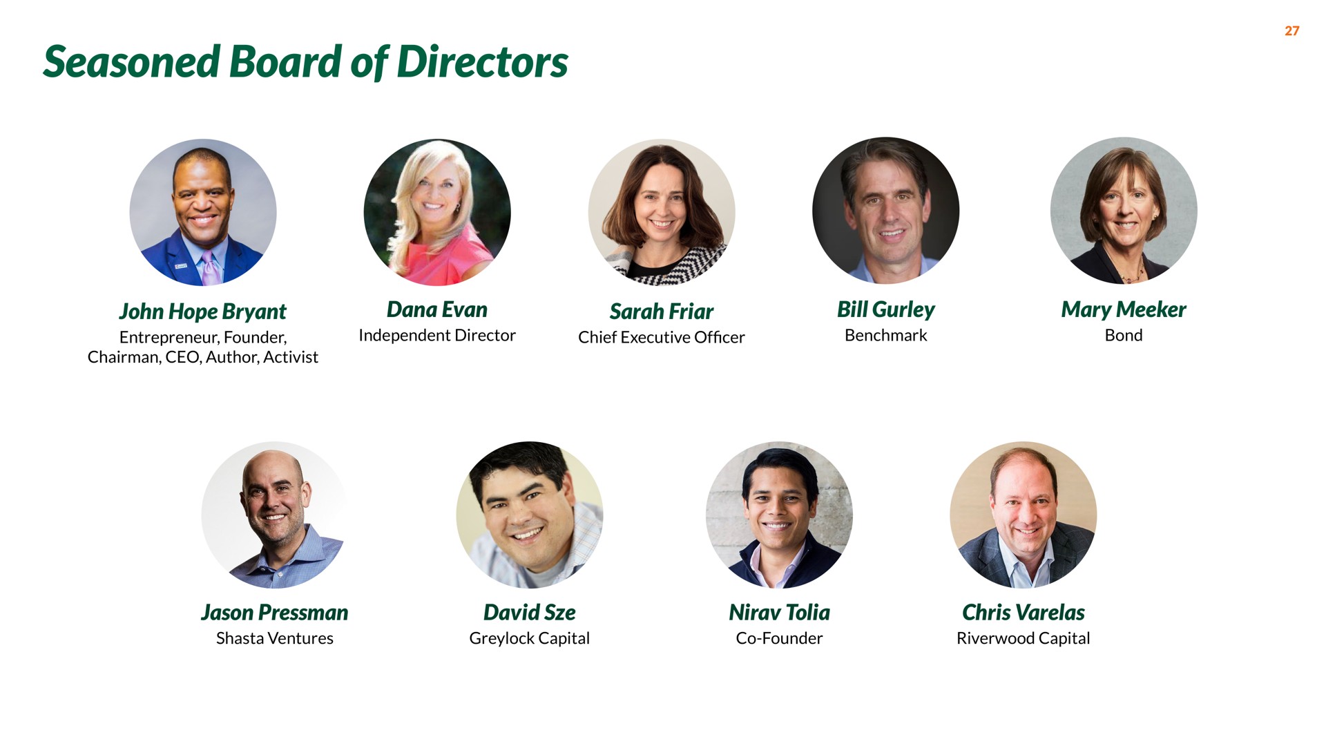 seasoned board of directors hope friar bill mary pressman | Nextdoor