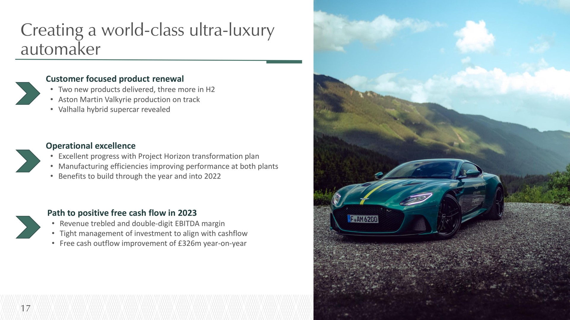 creating a world class ultra luxury | Aston Martin
