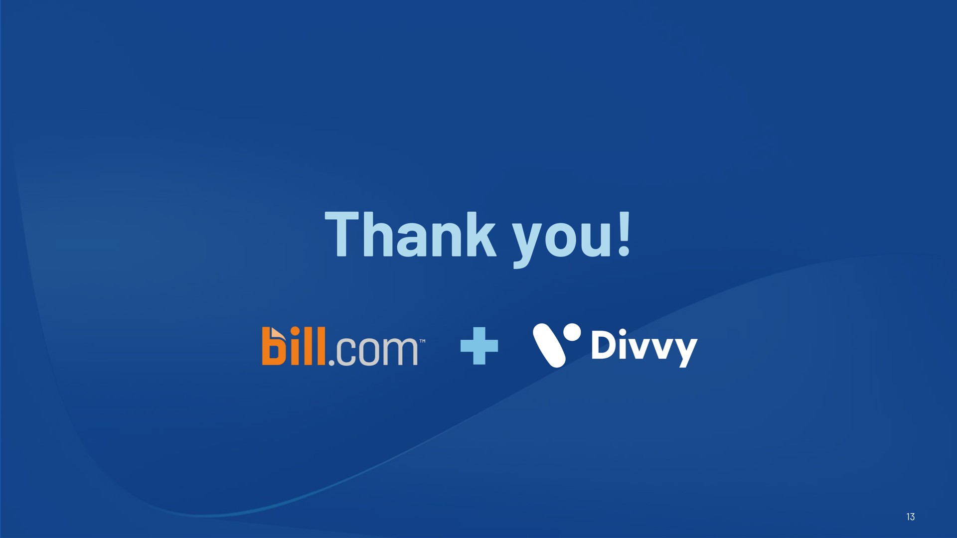 thank you divvy | Bill.com
