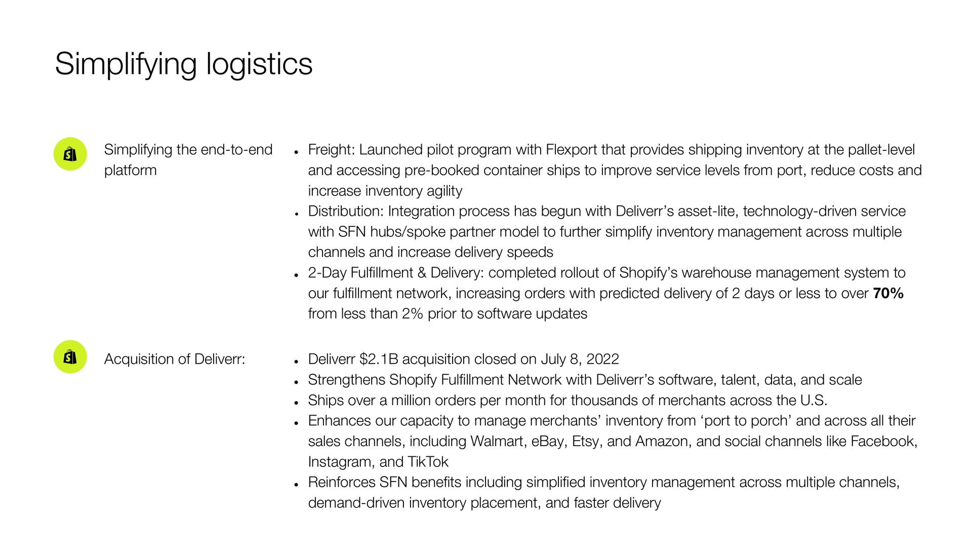 simplifying logistics a | Shopify