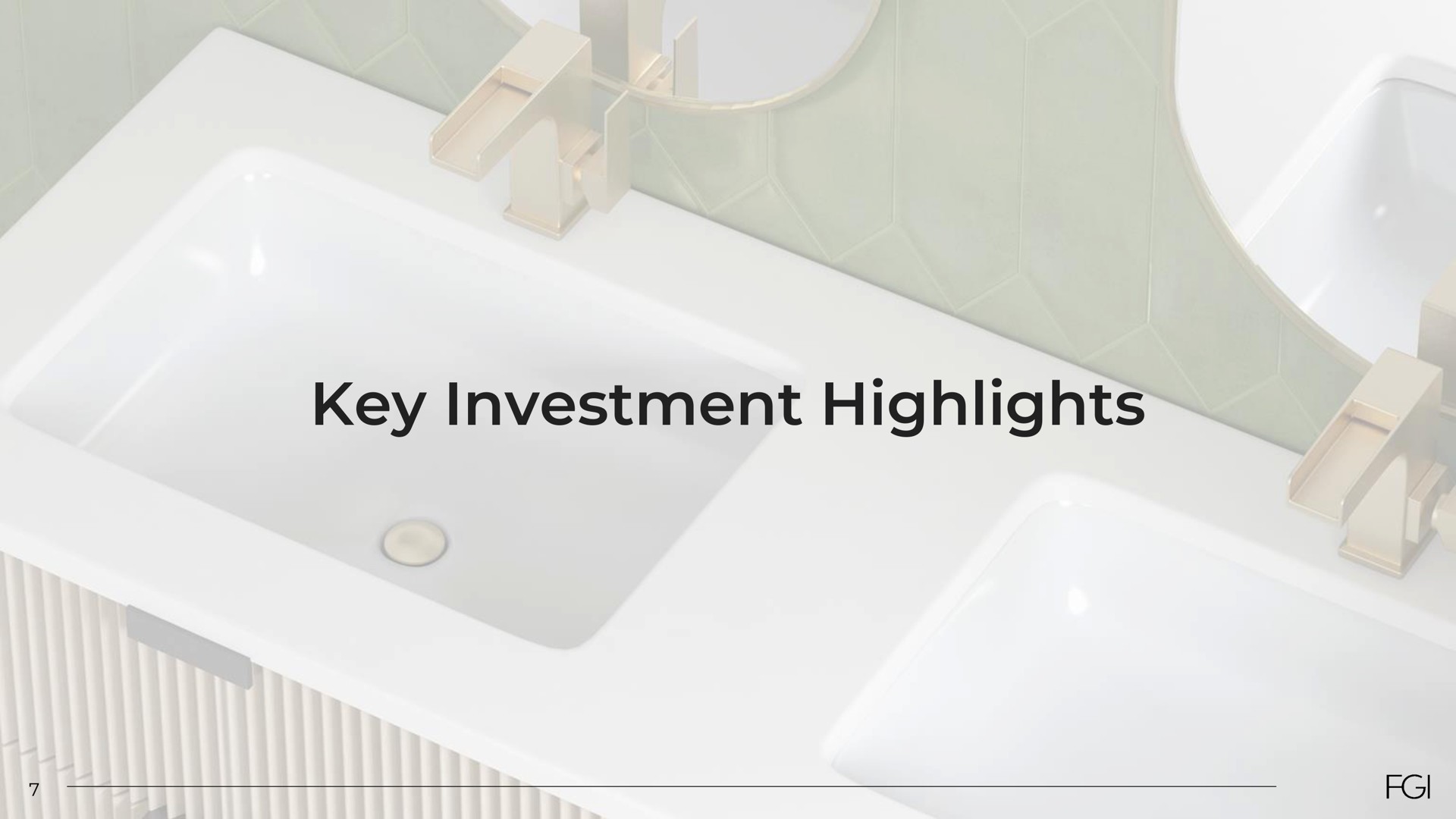 key investment highlights | FGI Industries