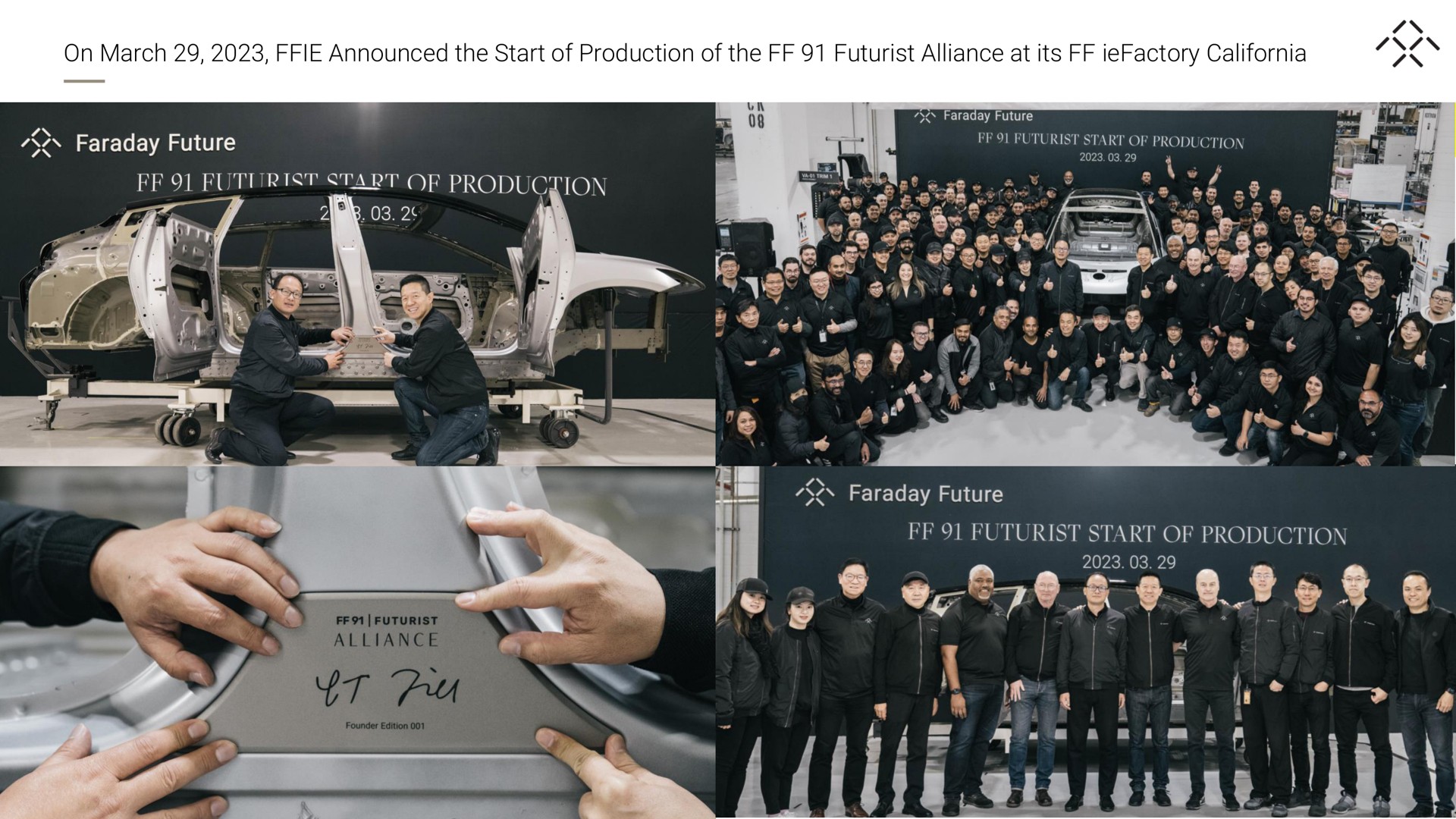 on march announced the start of production of the futurist alliance at its design to review wee ate apt an pad ted a ies a | Faraday Future