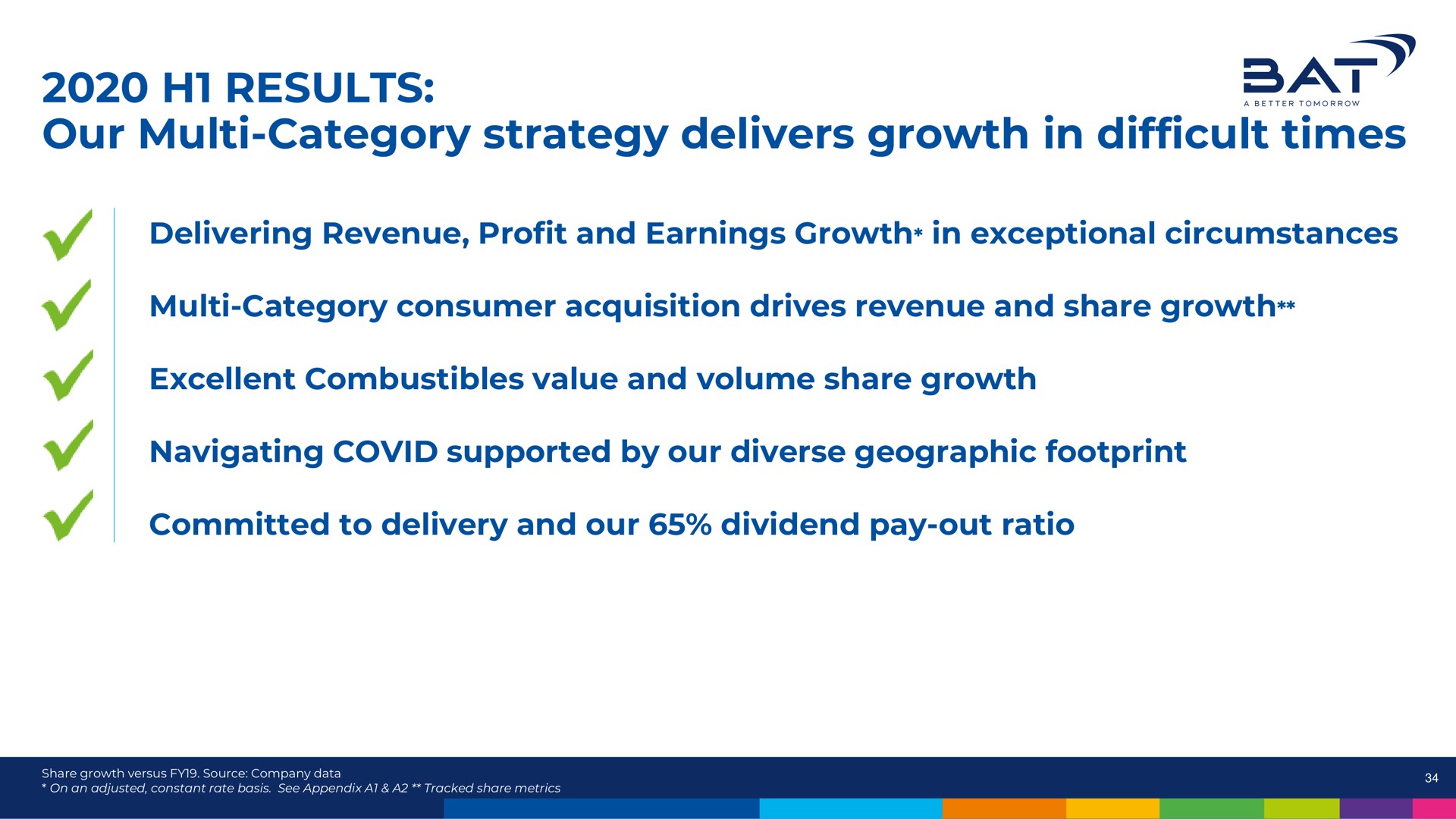 results our category strategy delivers growth in difficult times | BAT