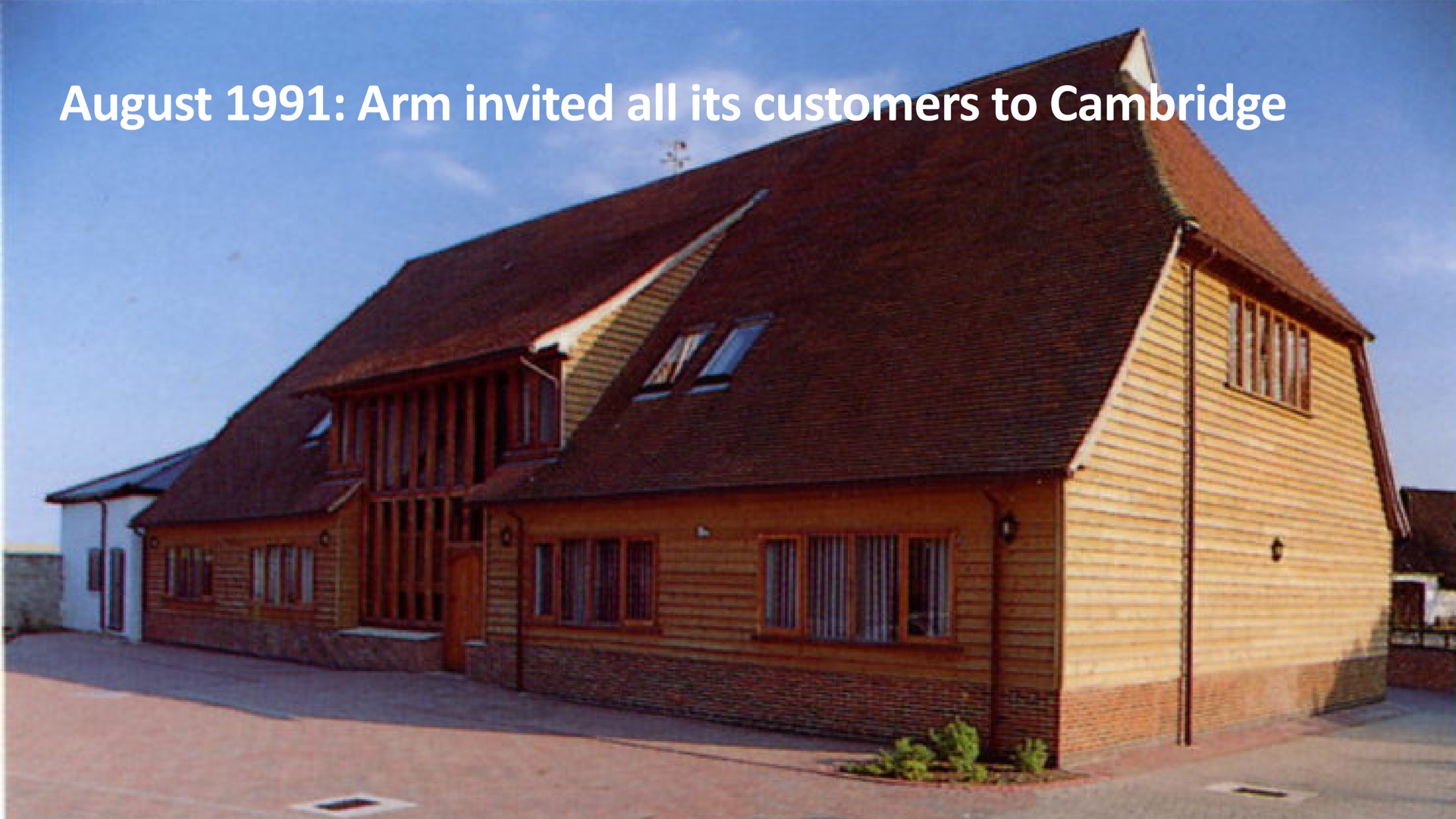 august arm invited all its customers to ers camb | SoftBank