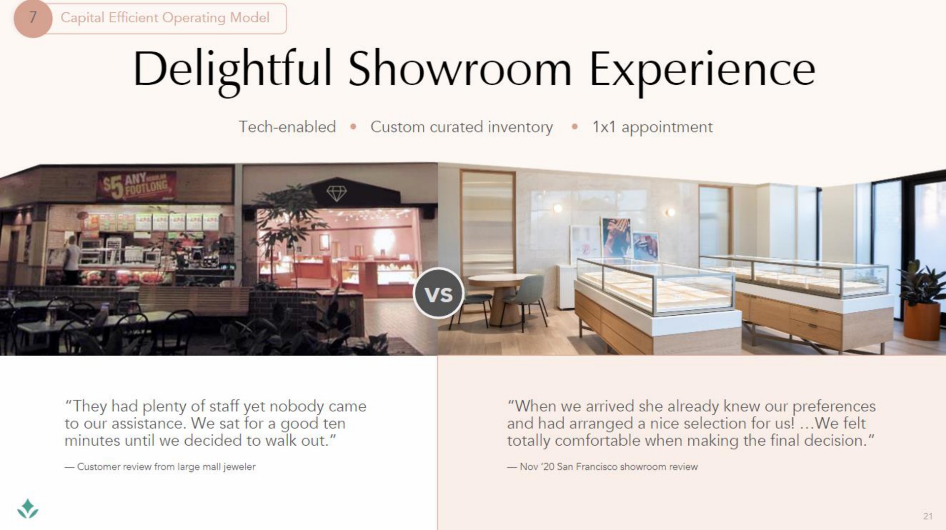 delightful showroom experience | Brilliant Earth