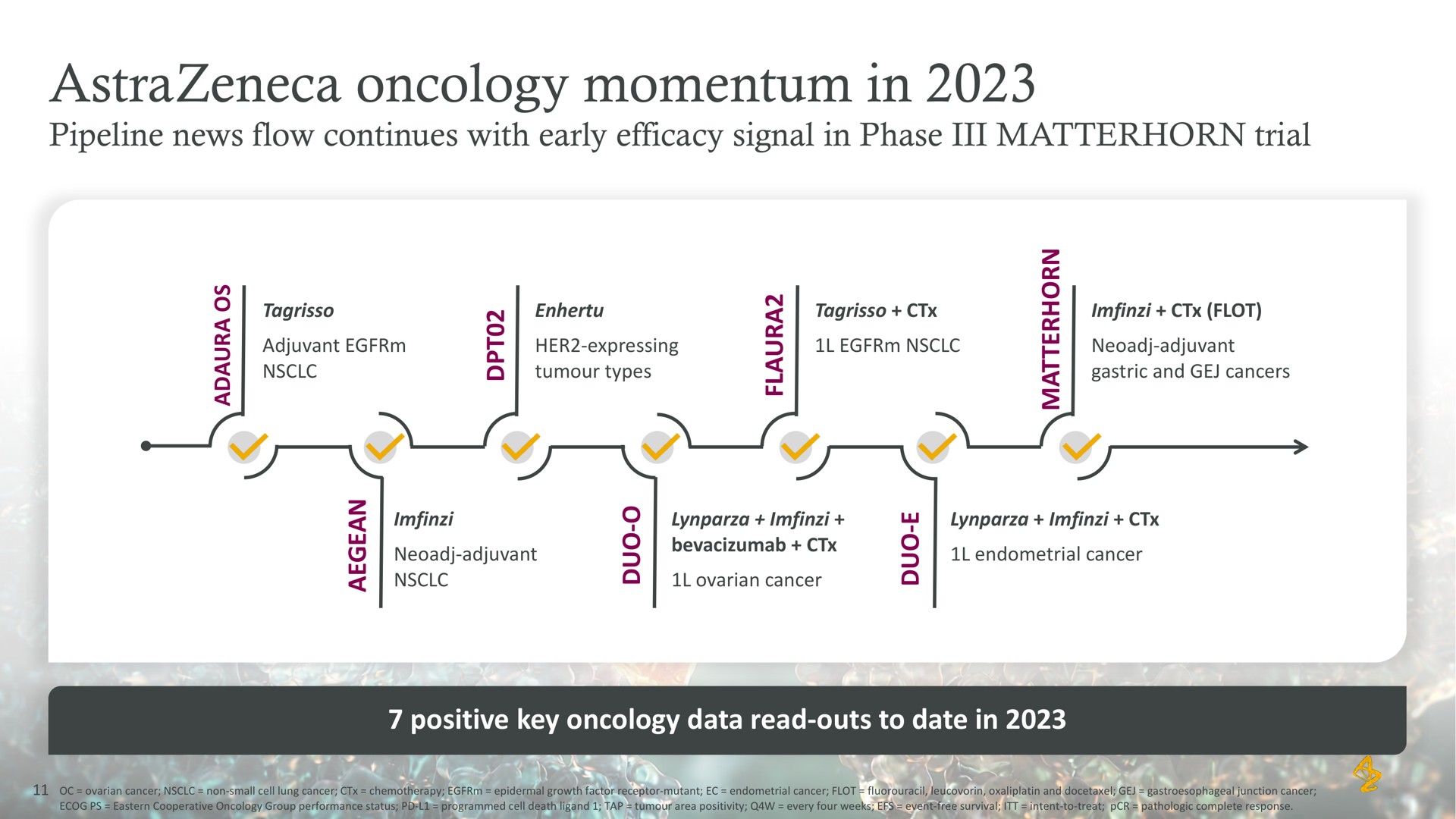 oncology momentum in | AstraZeneca