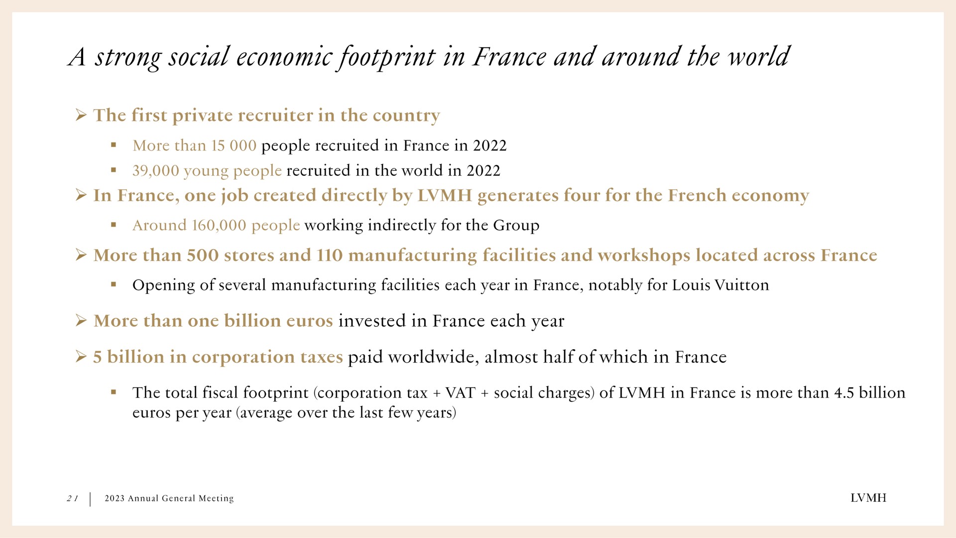 a strong social economic footprint in and around the world | LVMH