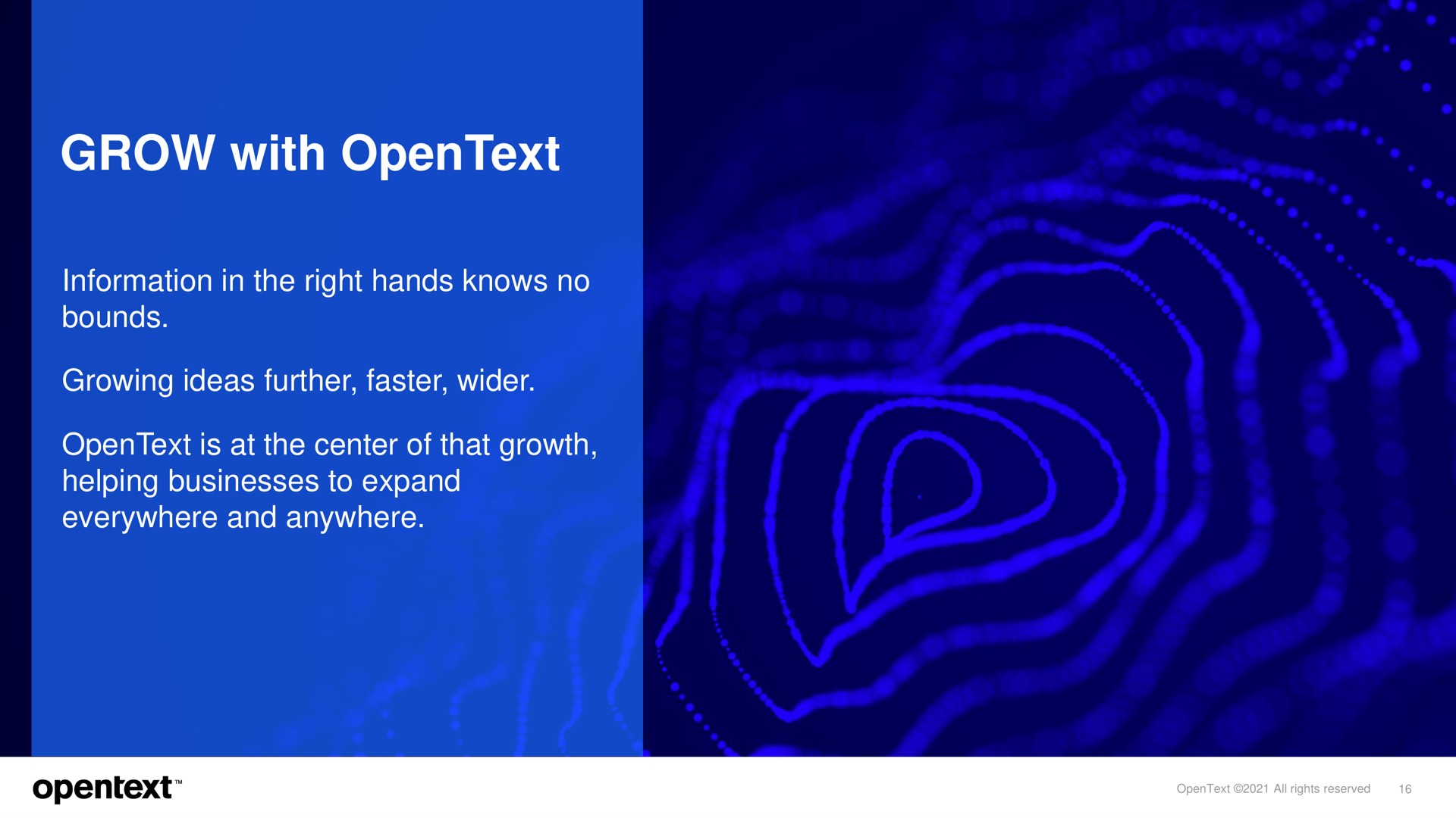 grow with | OpenText