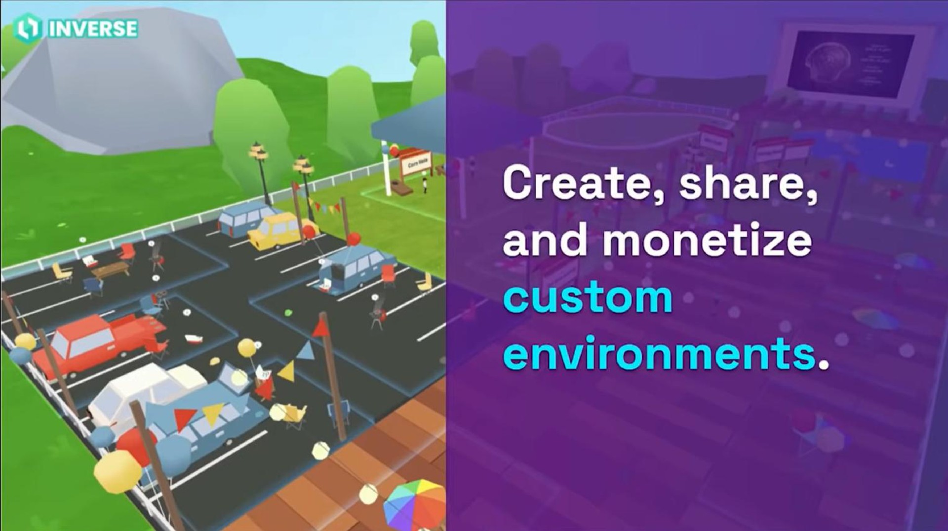 create share and monetize custom environments | Inverse