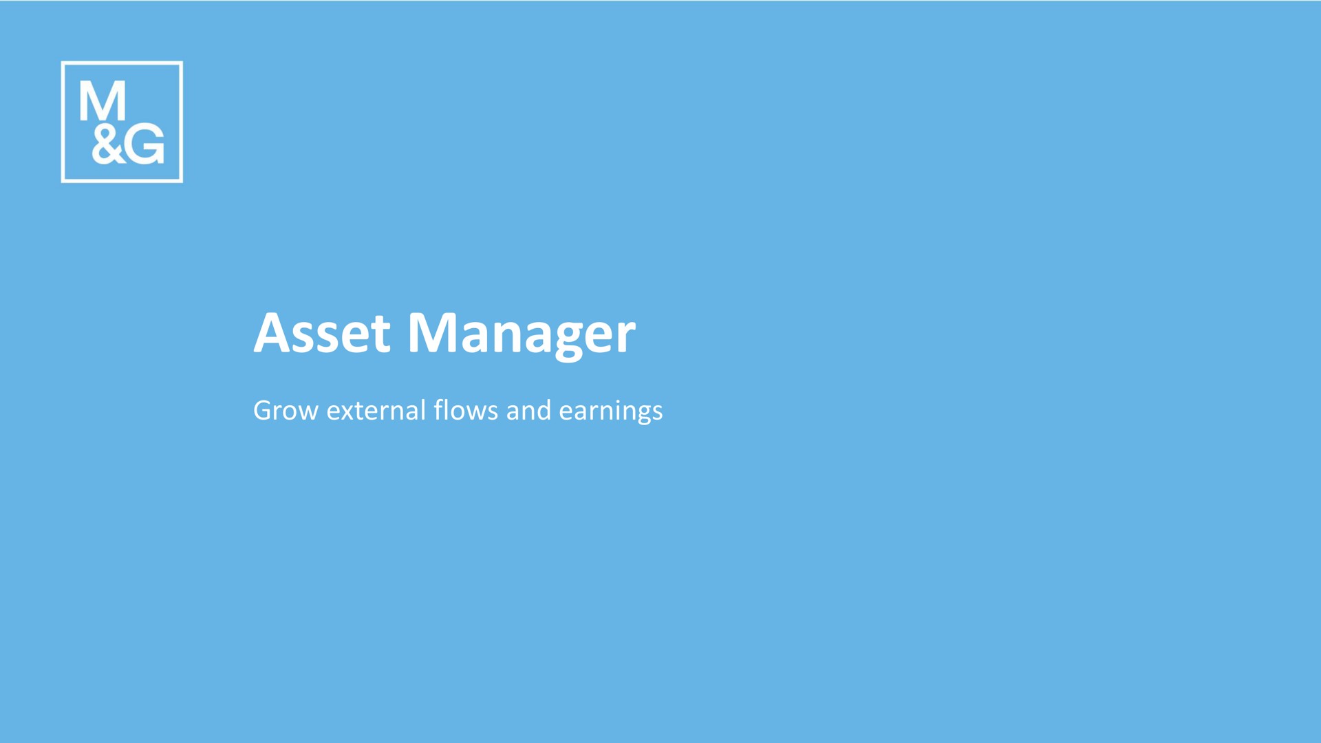 asset manager | M&G
