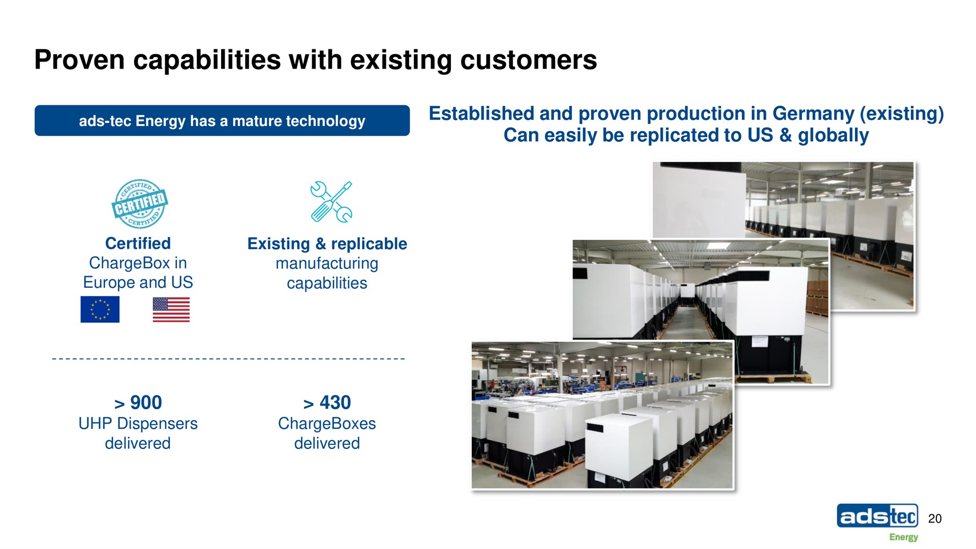 proven capabilities with existing customers delivered | ads-tec Energy