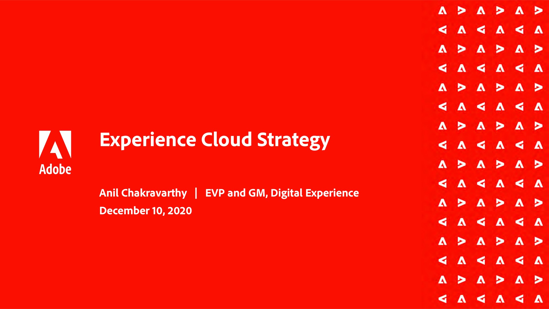 experience cloud strategy a a a a a a a a a a a a a a a a a a a a a | Adobe
