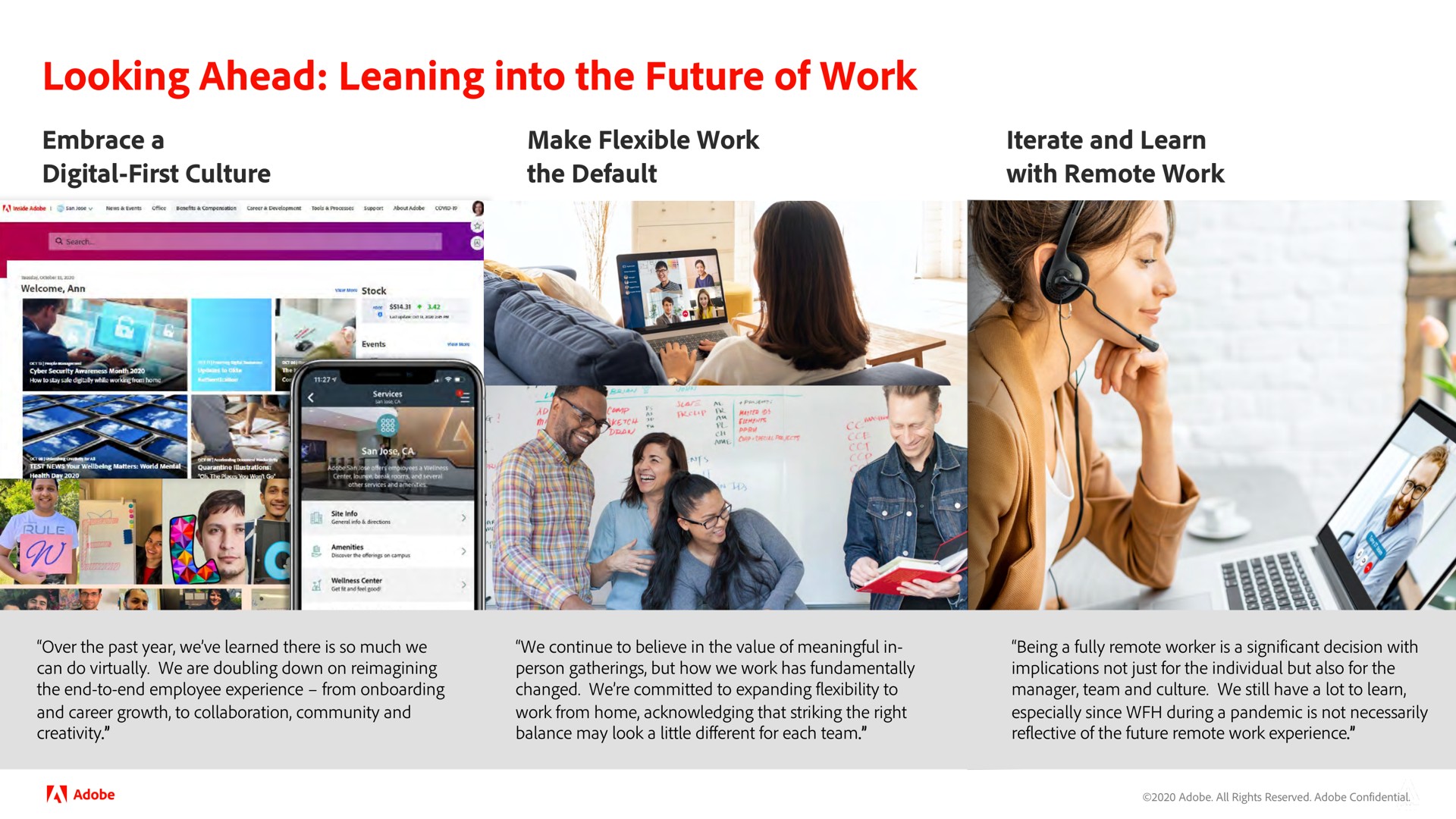 looking ahead leaning into the future of work my | Adobe