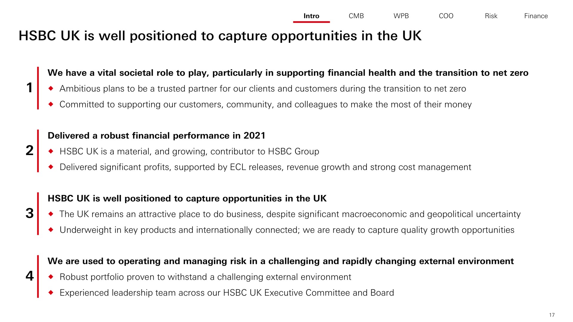 is well positioned to capture opportunities in the | HSBC