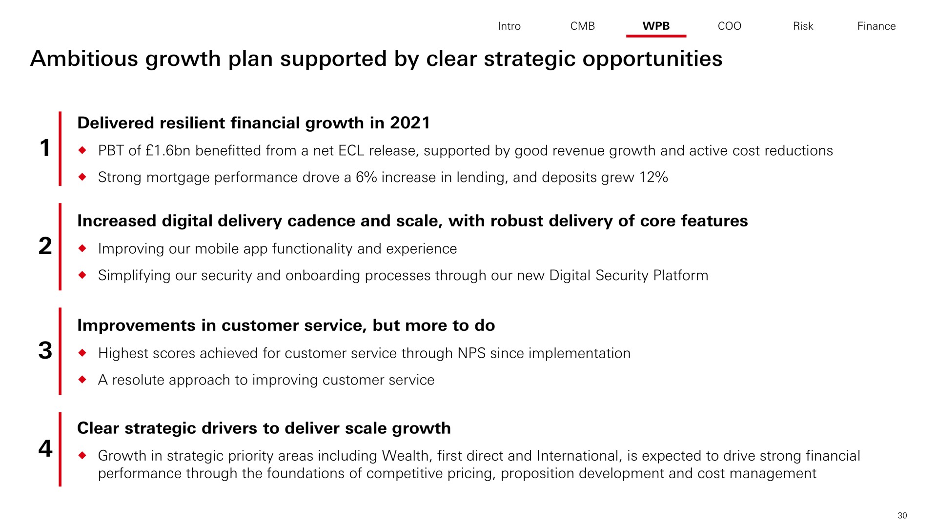 ambitious growth plan supported by clear strategic opportunities | HSBC