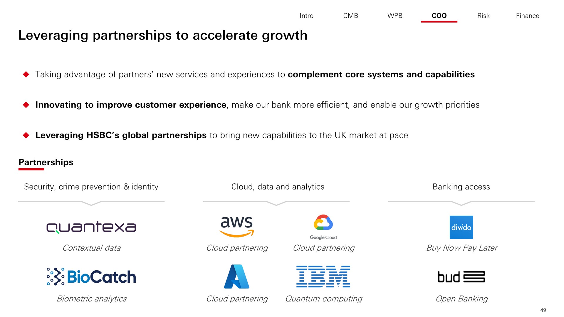 leveraging partnerships to accelerate growth | HSBC