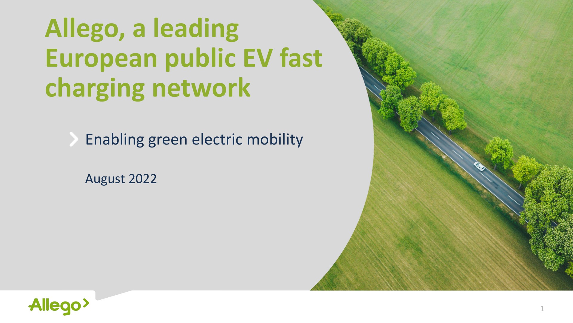 a leading public fast charging network enabling green electric mobility august | Allego