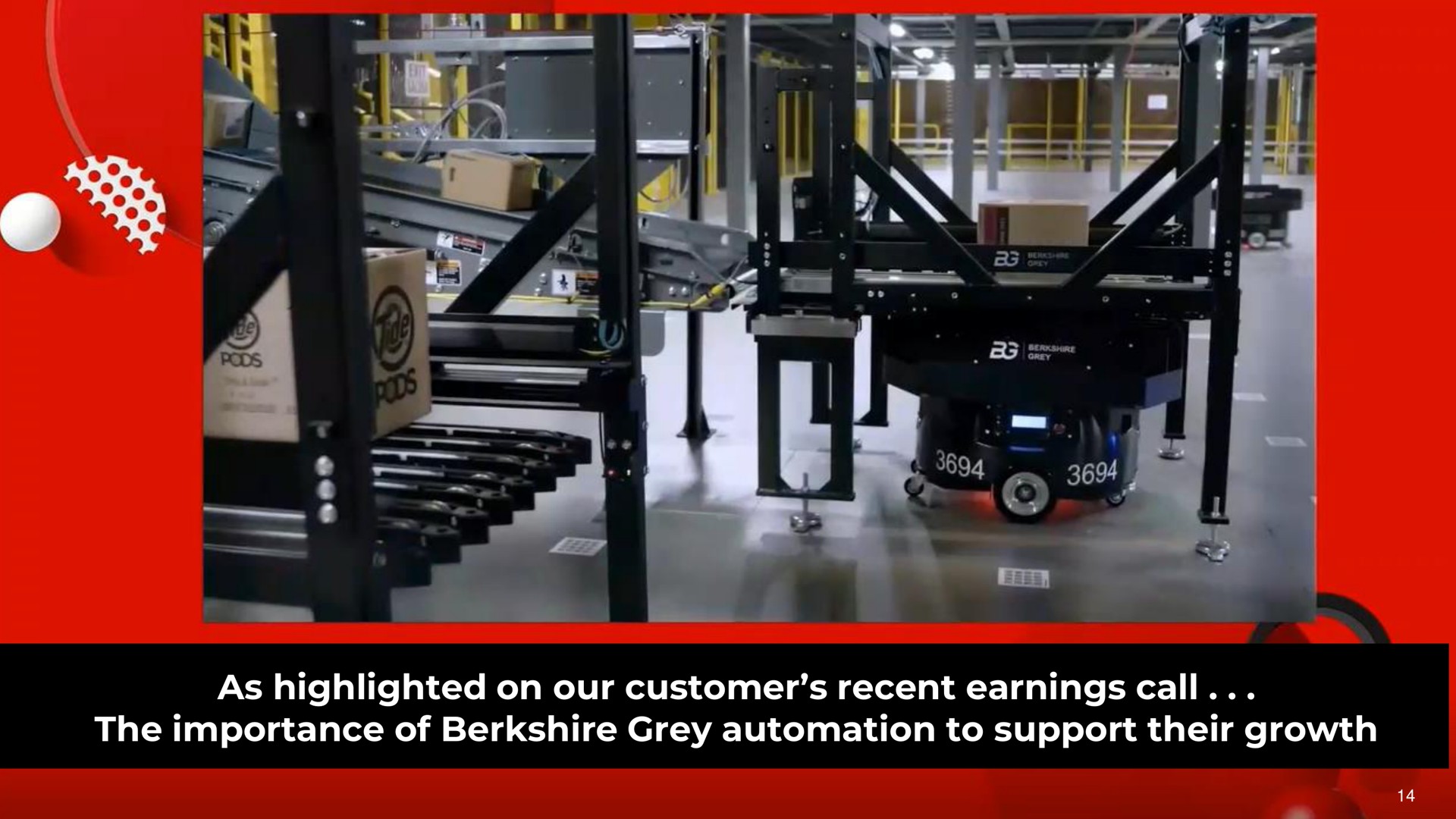 as highlighted on our customer recent earnings call the importance of grey to support their growth | Berkshire Grey