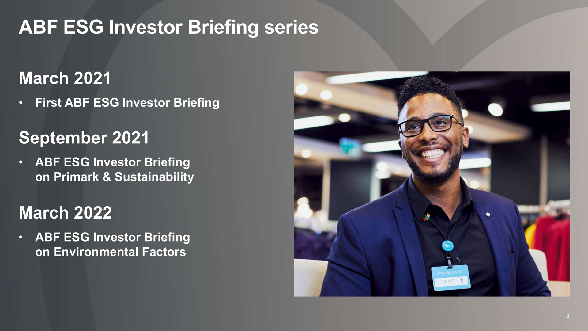 investor briefing series march | Associated British Foods
