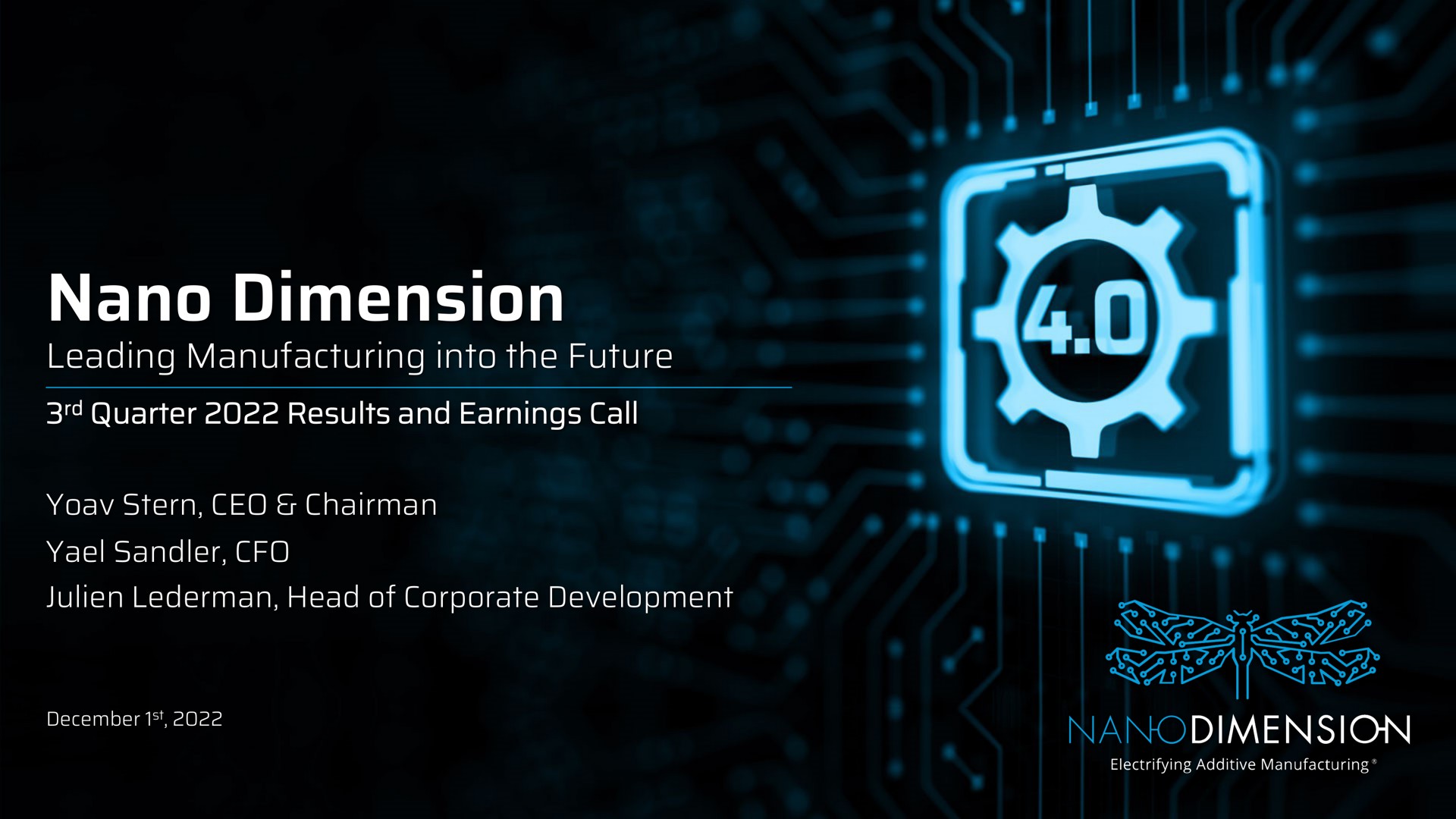 dimension leading manufacturing into the future | Nano Dimension