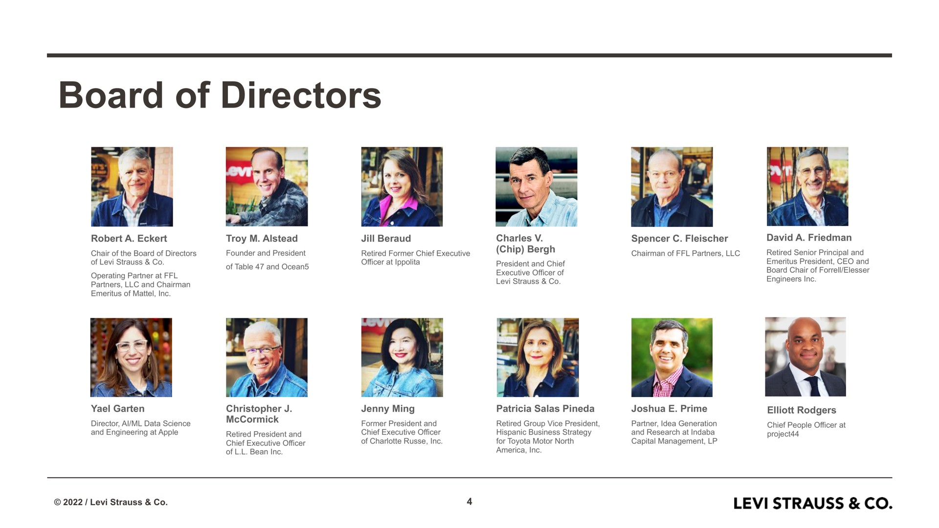 board of directors | Levi Strauss