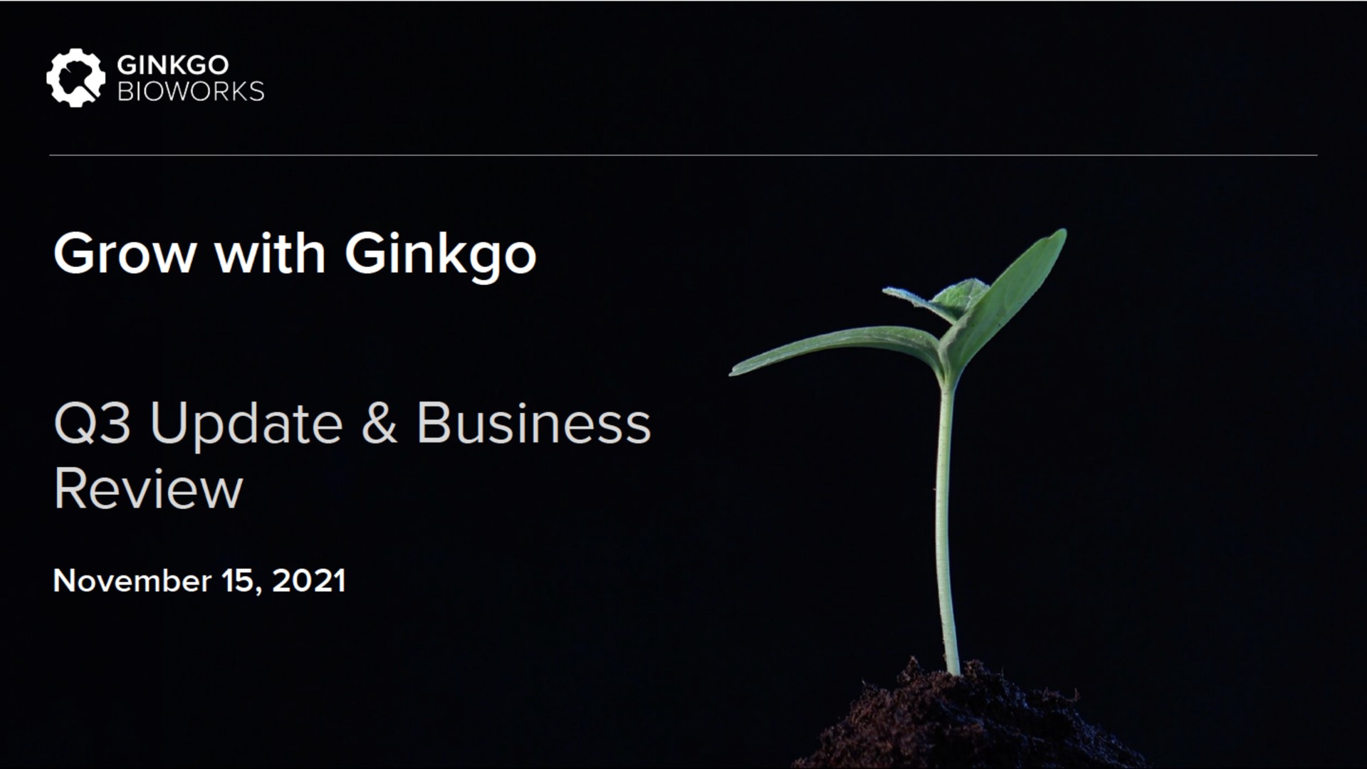 grow with ginkgo update business | Ginkgo