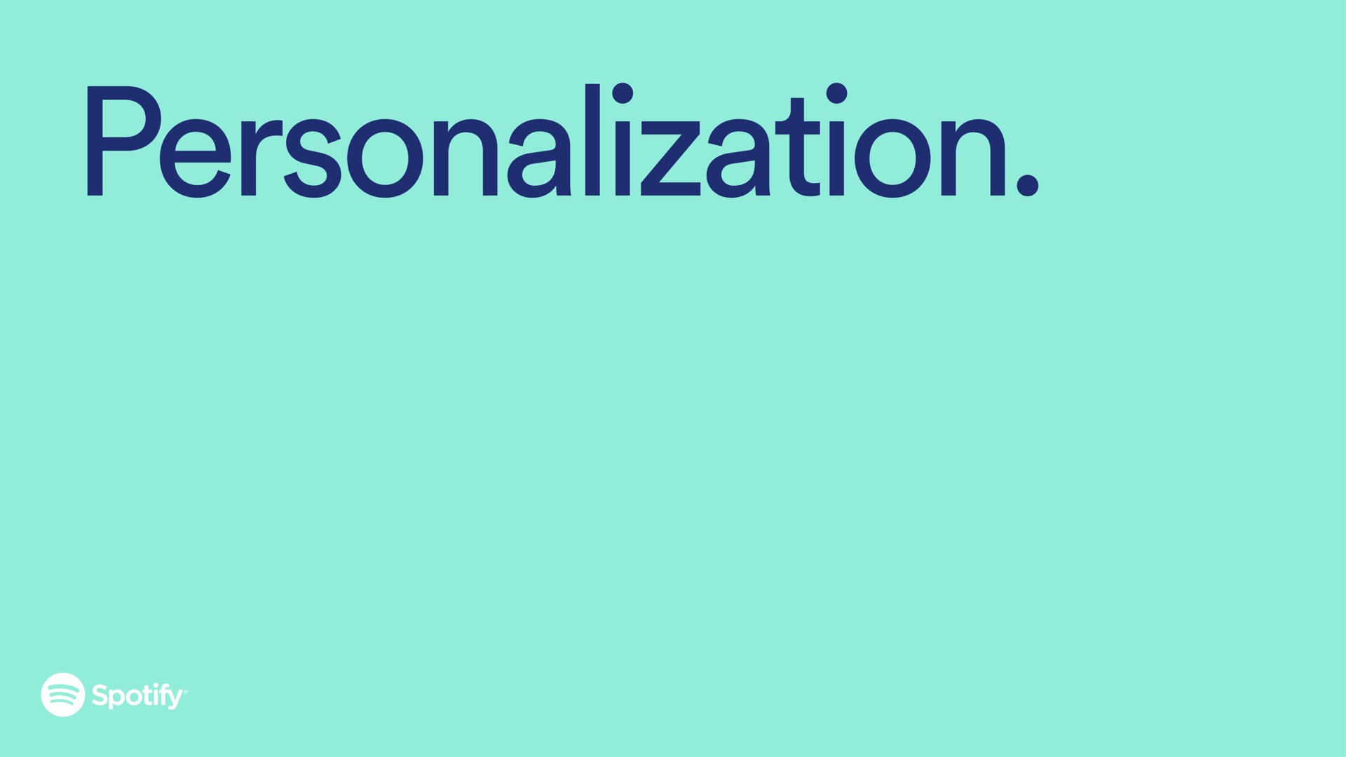 personalization | Spotify