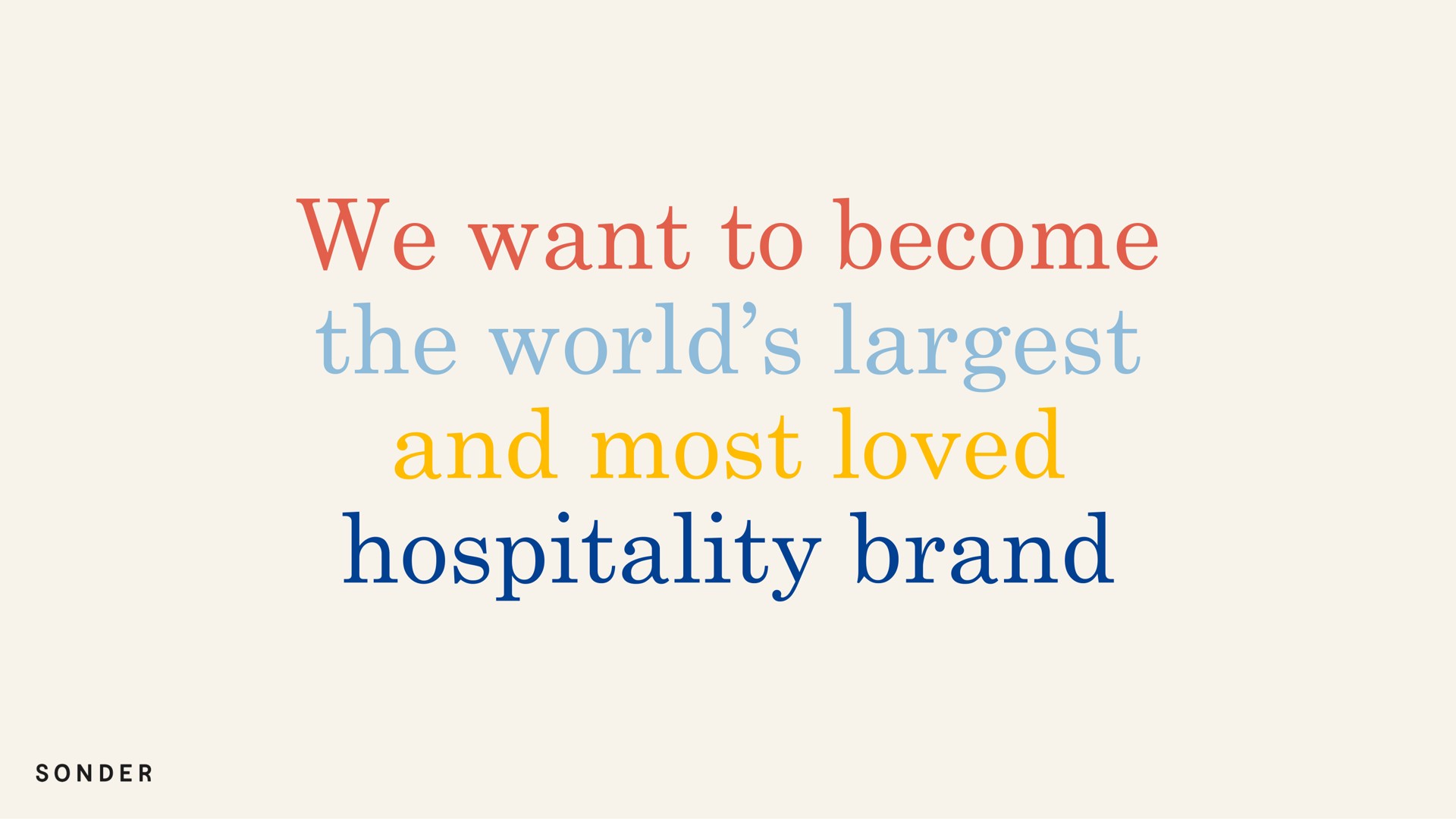 we want to become hospitality brand | Sonder