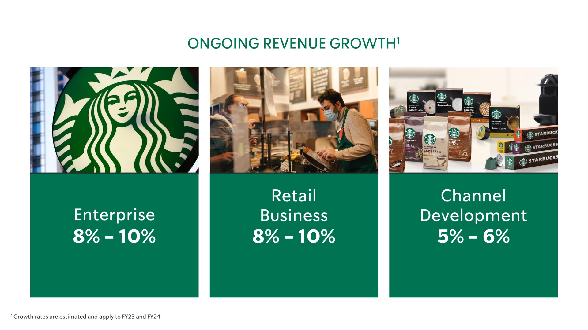 ongoing revenue growth enterprise channel development business | Starbucks