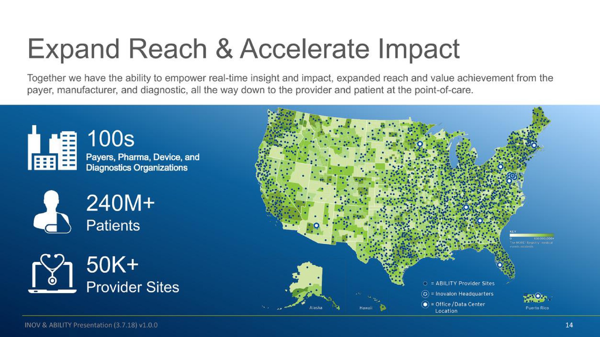 expand reach accelerate impact patients provider sites | Inovalon