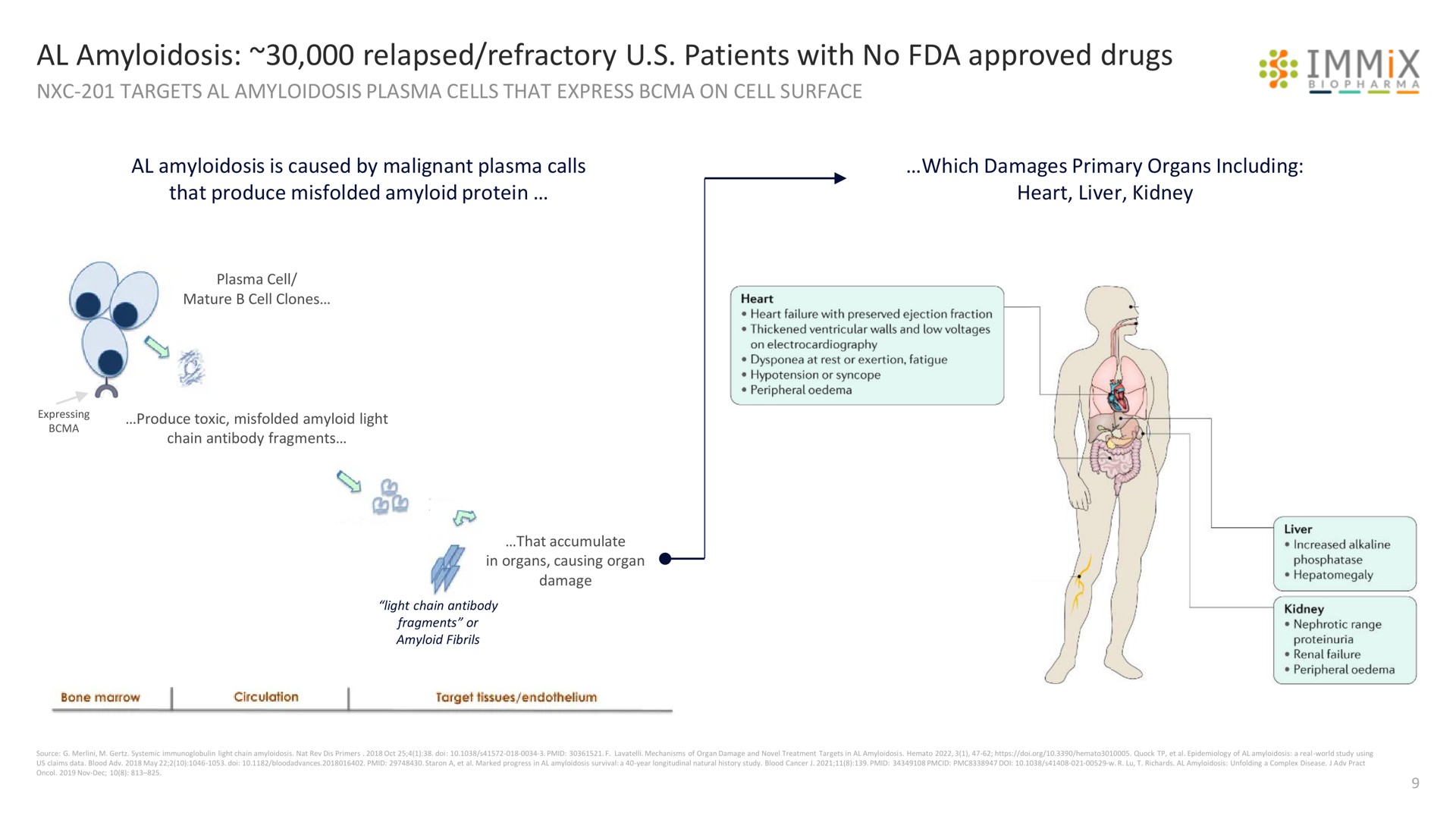 amyloidosis relapsed refractory patients with no approved drugs immix | Immix Biopharma