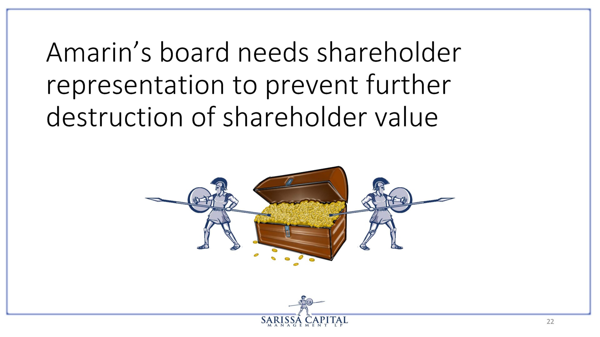 amarin board needs shareholder representation to prevent further destruction of shareholder value | Sarissa Capital