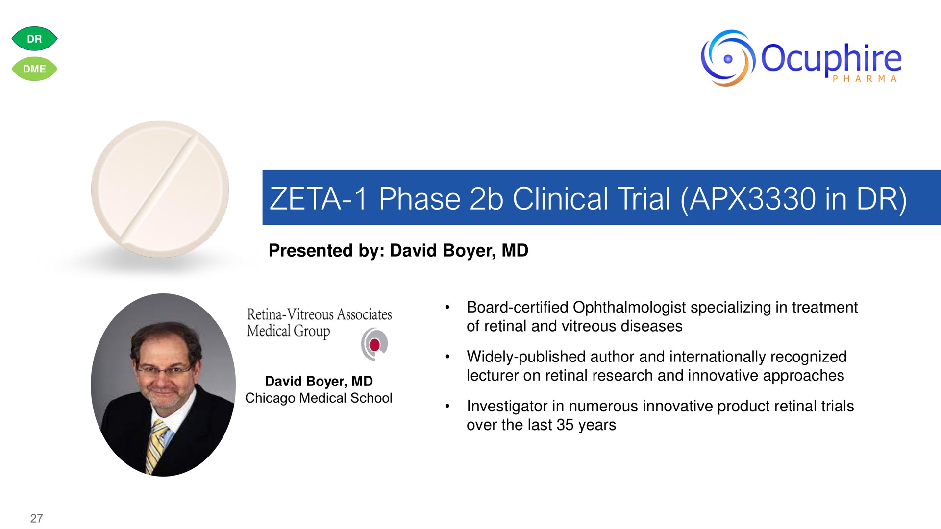 zeta phase clinical trial in | Ocuphire Pharma